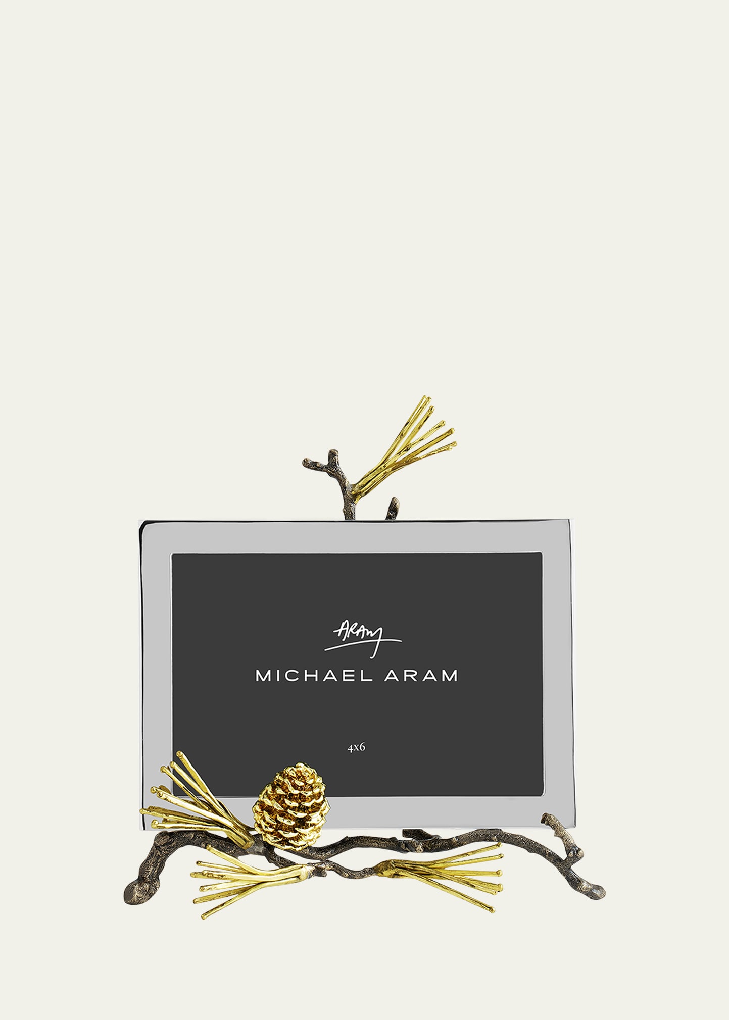 Michael Aram Pine Cone Easel Frame In Black