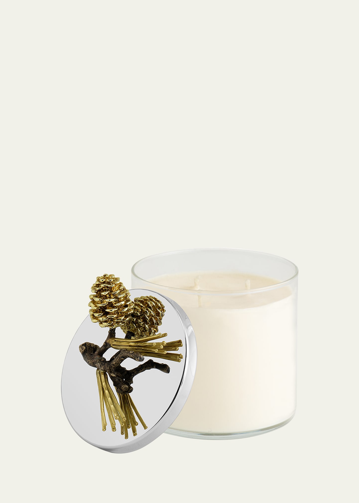 Michael Aram Pine Cone Candle In White