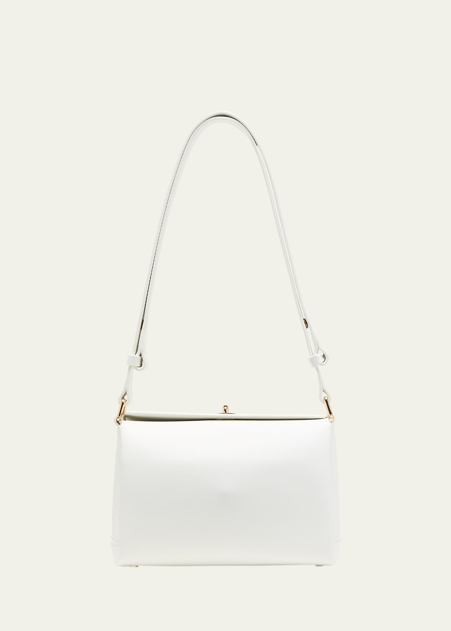 Shop Plan C Small Leather Shoulder Bag In 00w03 White