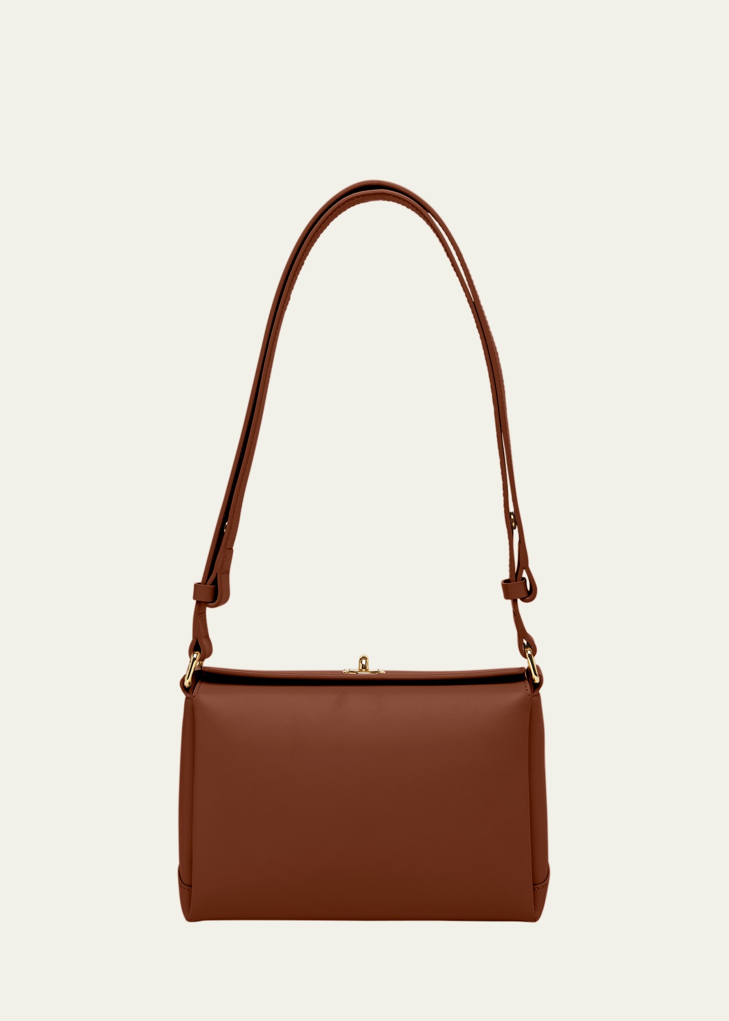 Plan C Small Leather Shoulder Bag In Brown