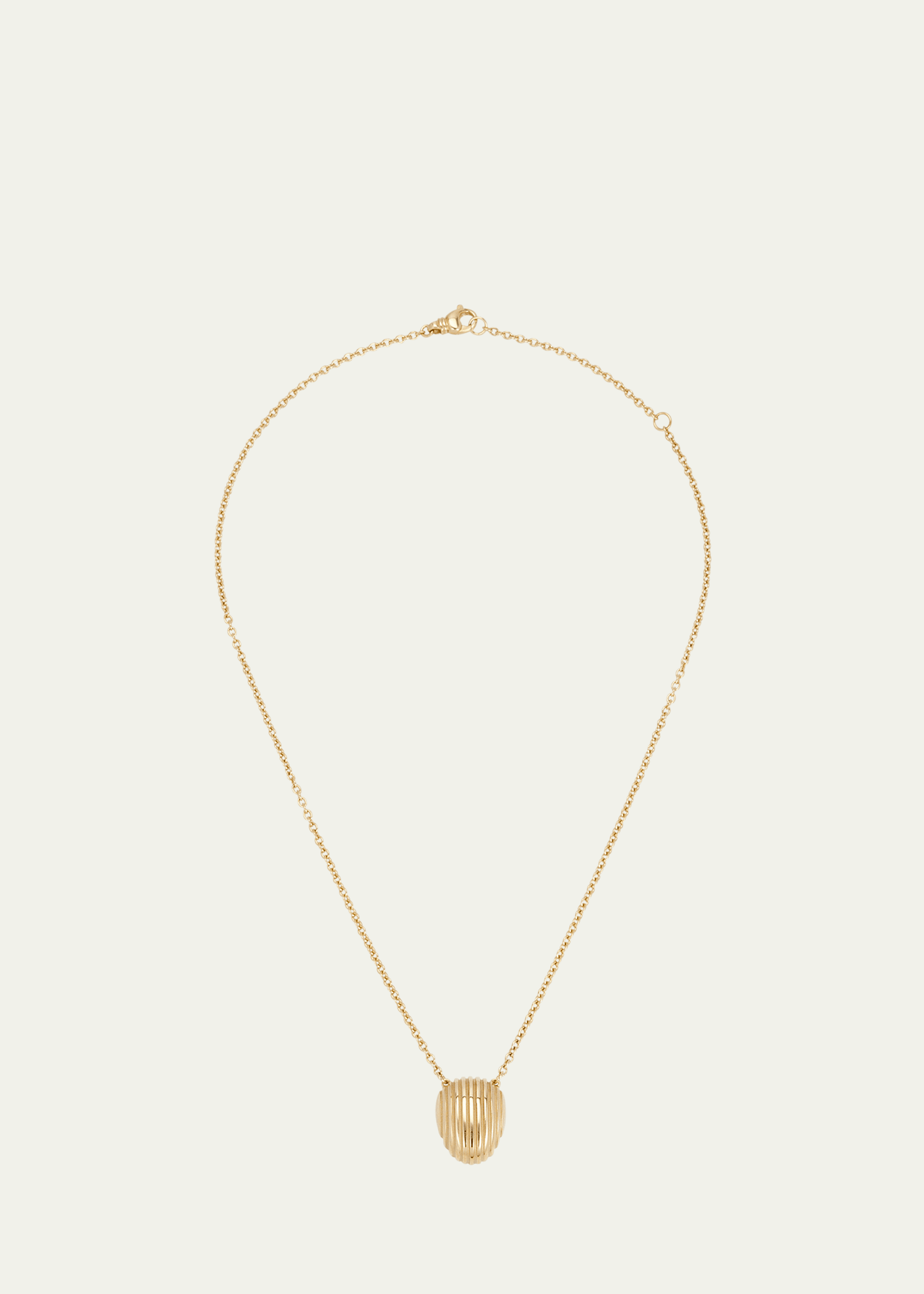 Pamela Zamore 18k Yellow Gold Isla Shield Necklace In Yg