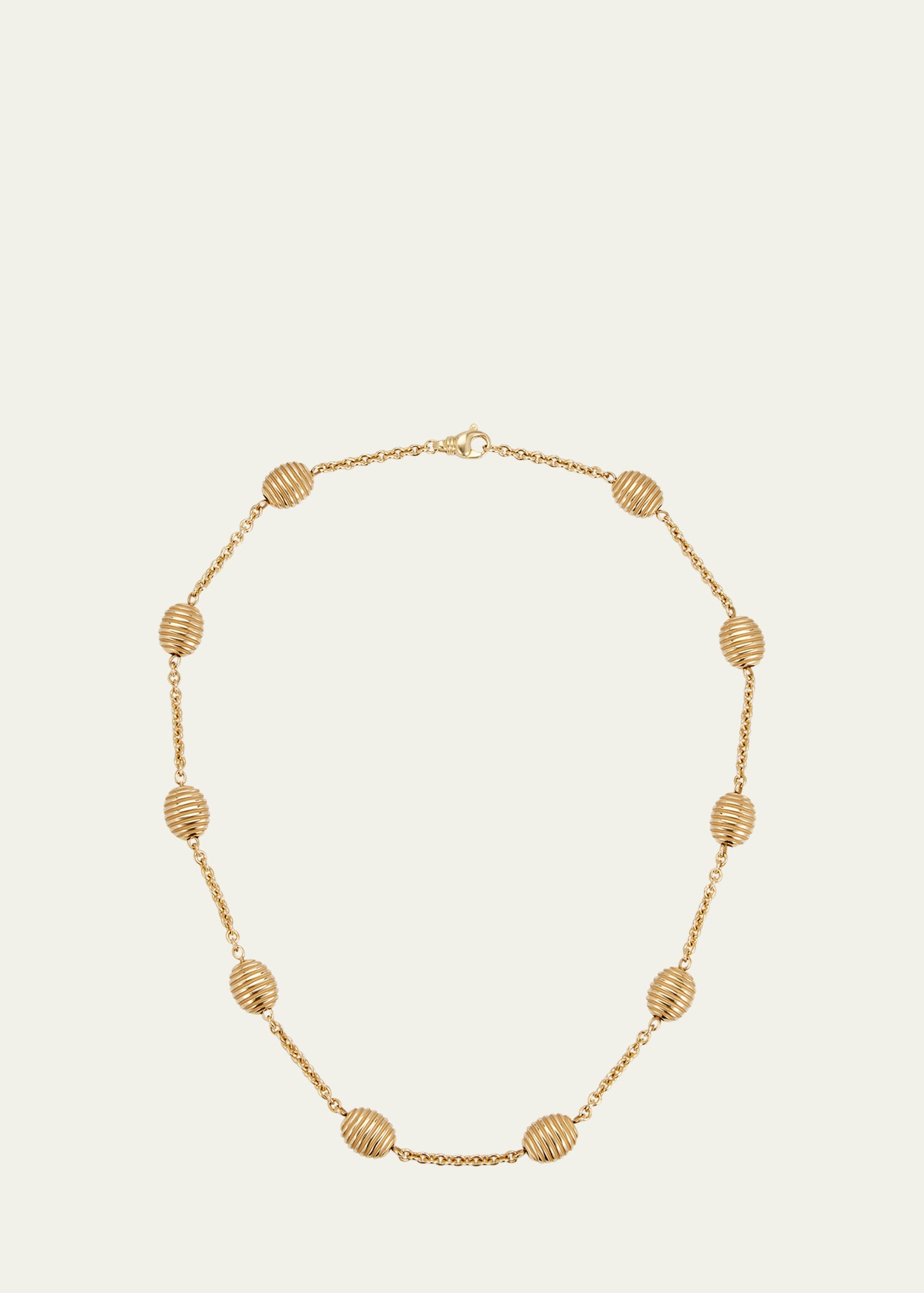 Pamela Zamore 18k Yellow Gold Isla Station Necklace