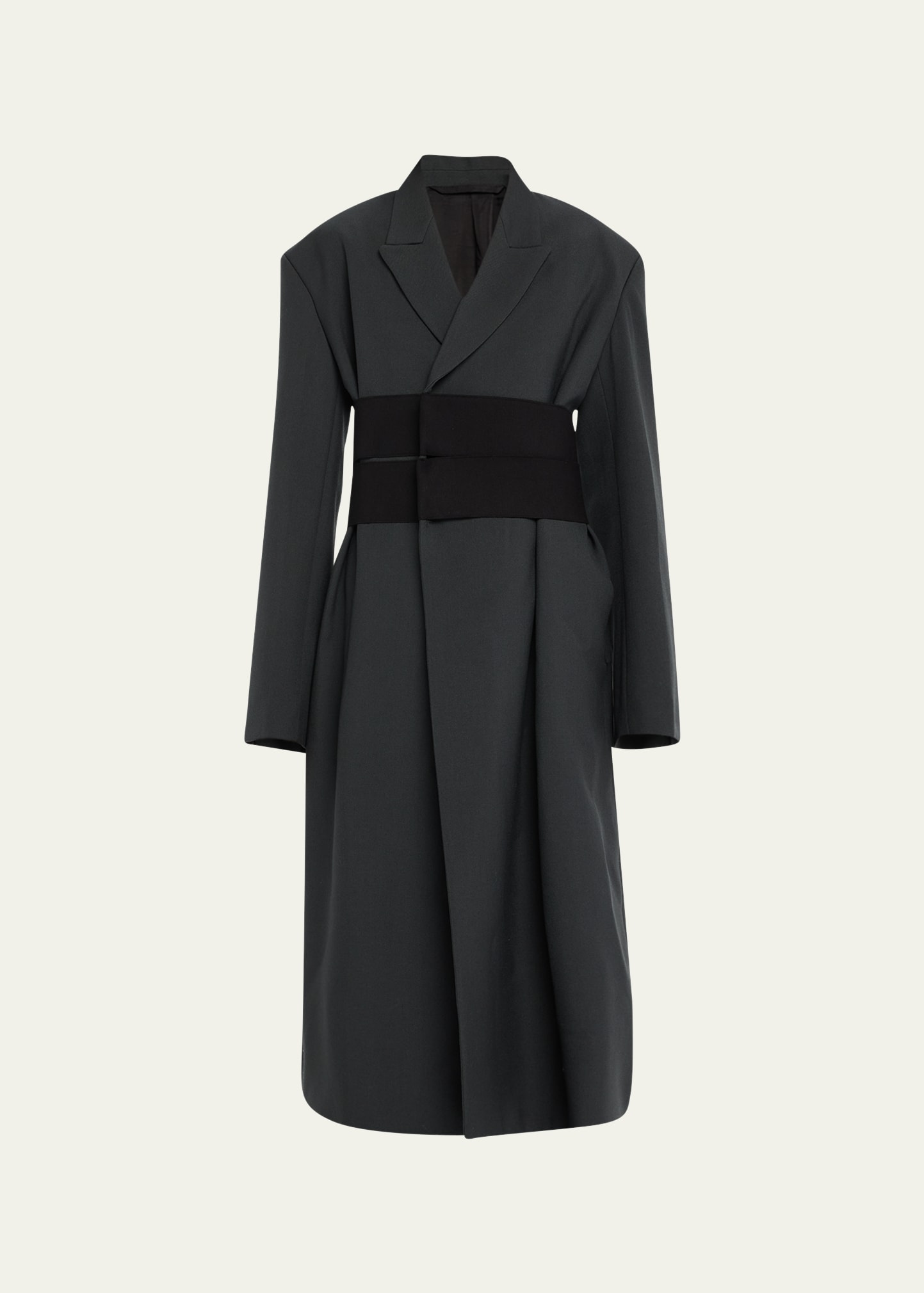 Long Tailored Wool Coat