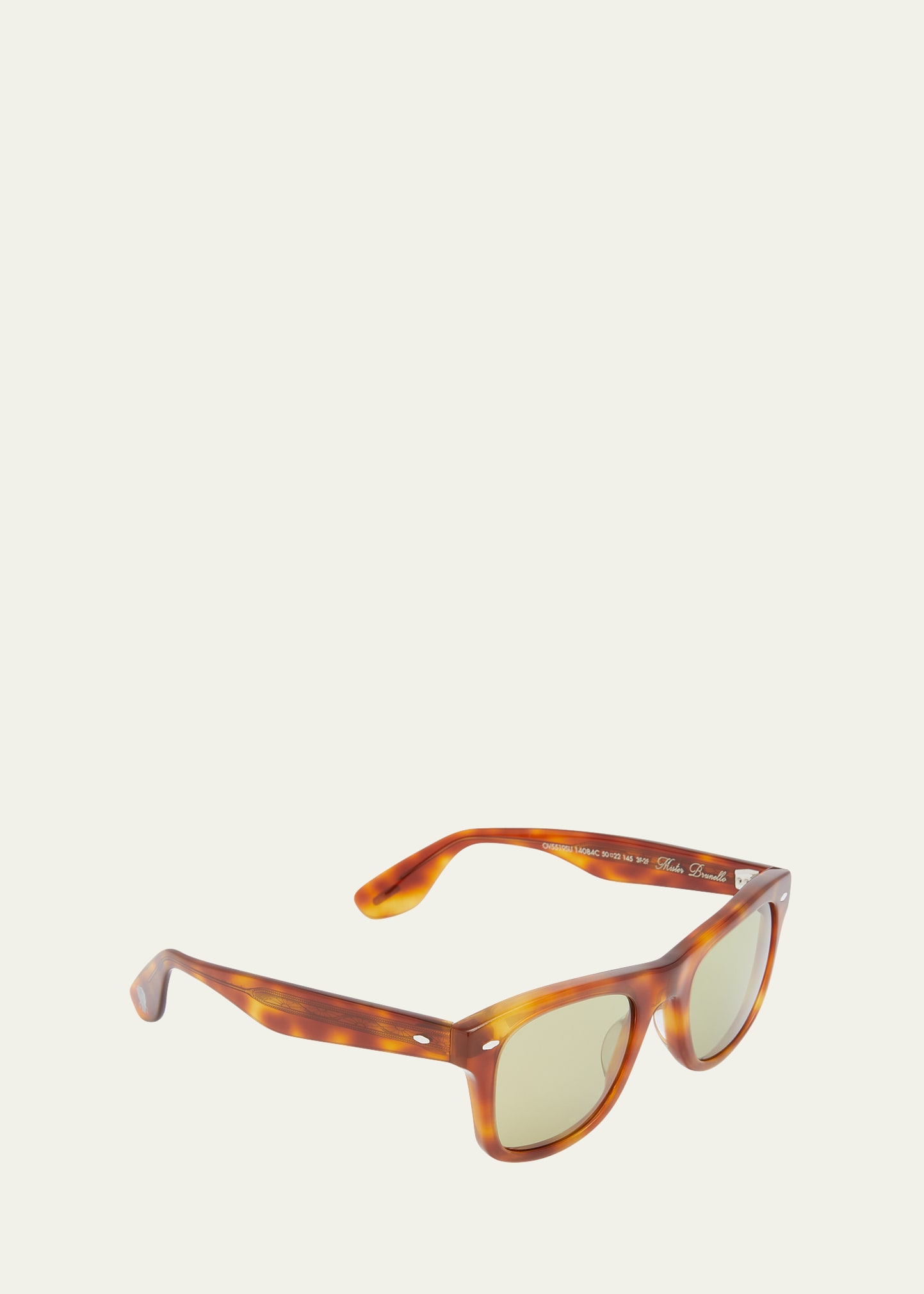 Men's Mister Brunello Acetate Square Sunglasses