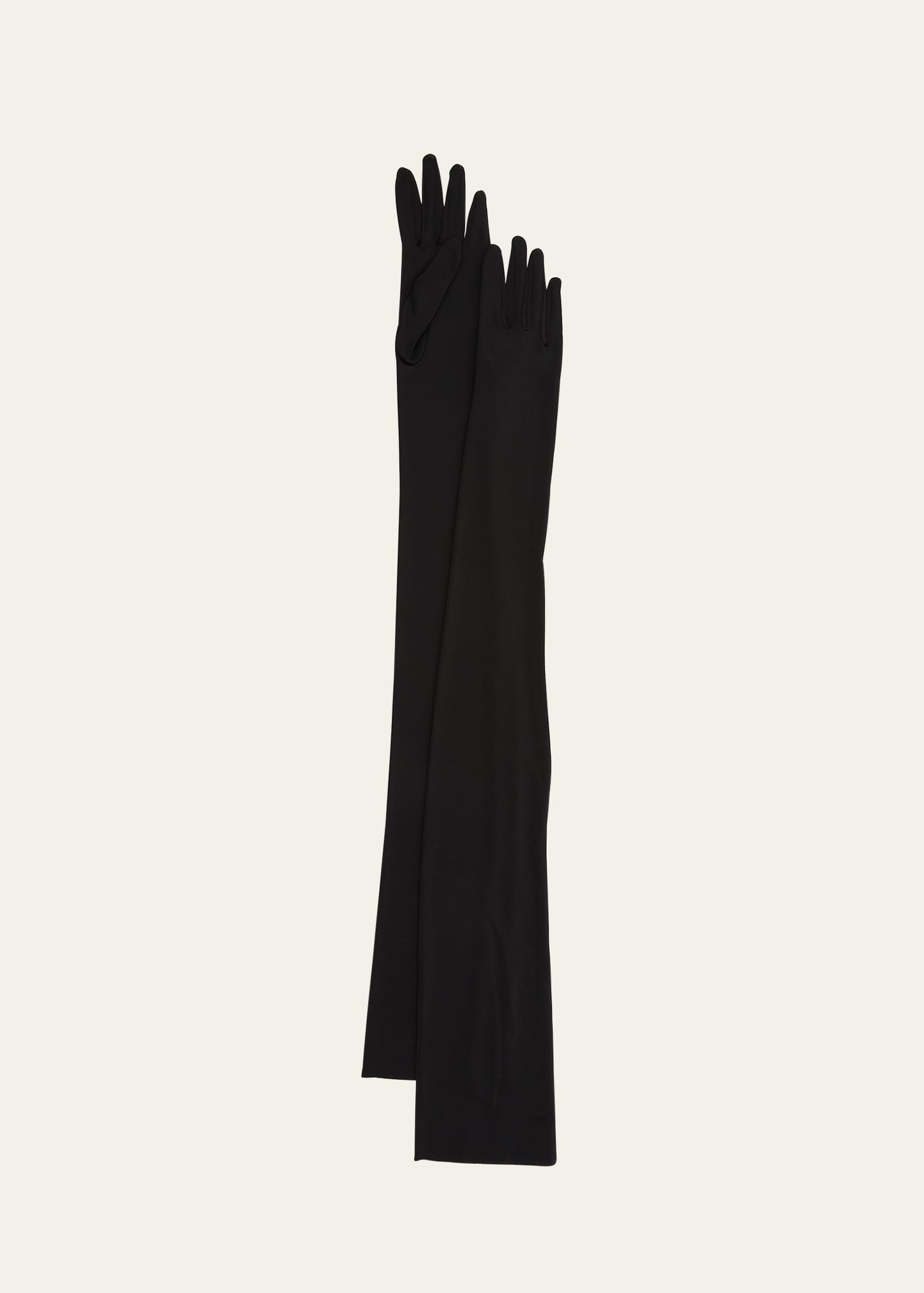 DRIES VAN NOTEN LONG VISCOSE GLOVES