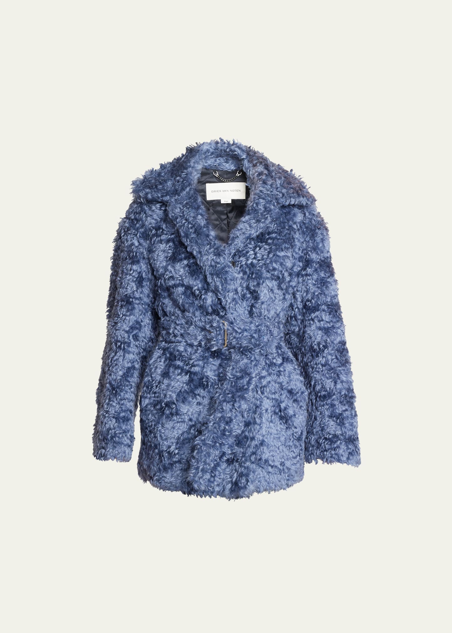 Vendas Belted Mohair Coat