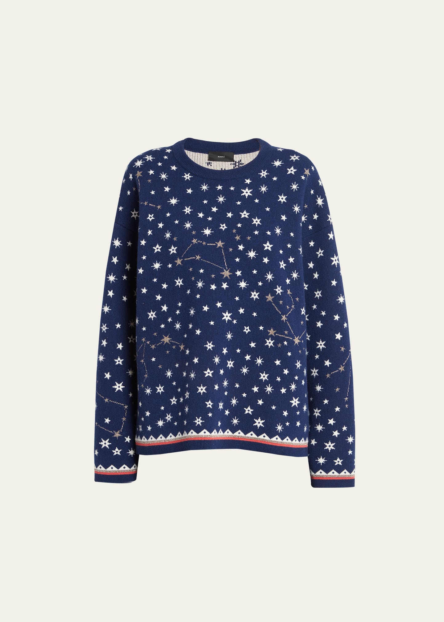 Astrology Wheel Wool-Cashmere Sweater