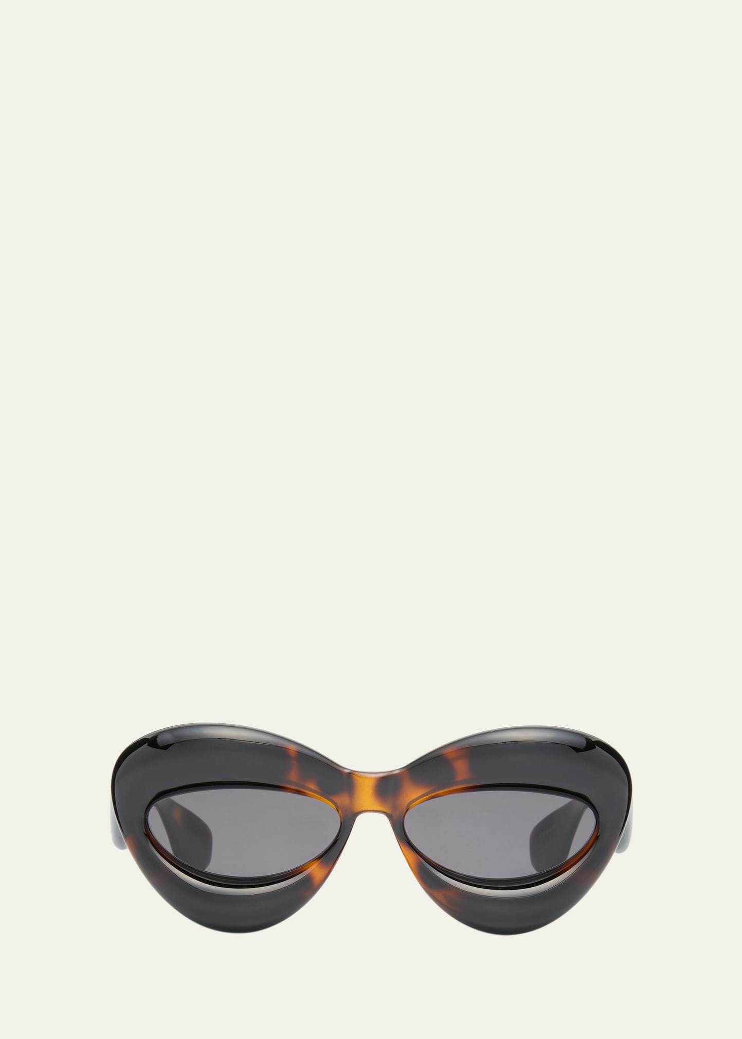 Loewe Inflated Acetate Cat-eye Sunglasses In Dhav/smk