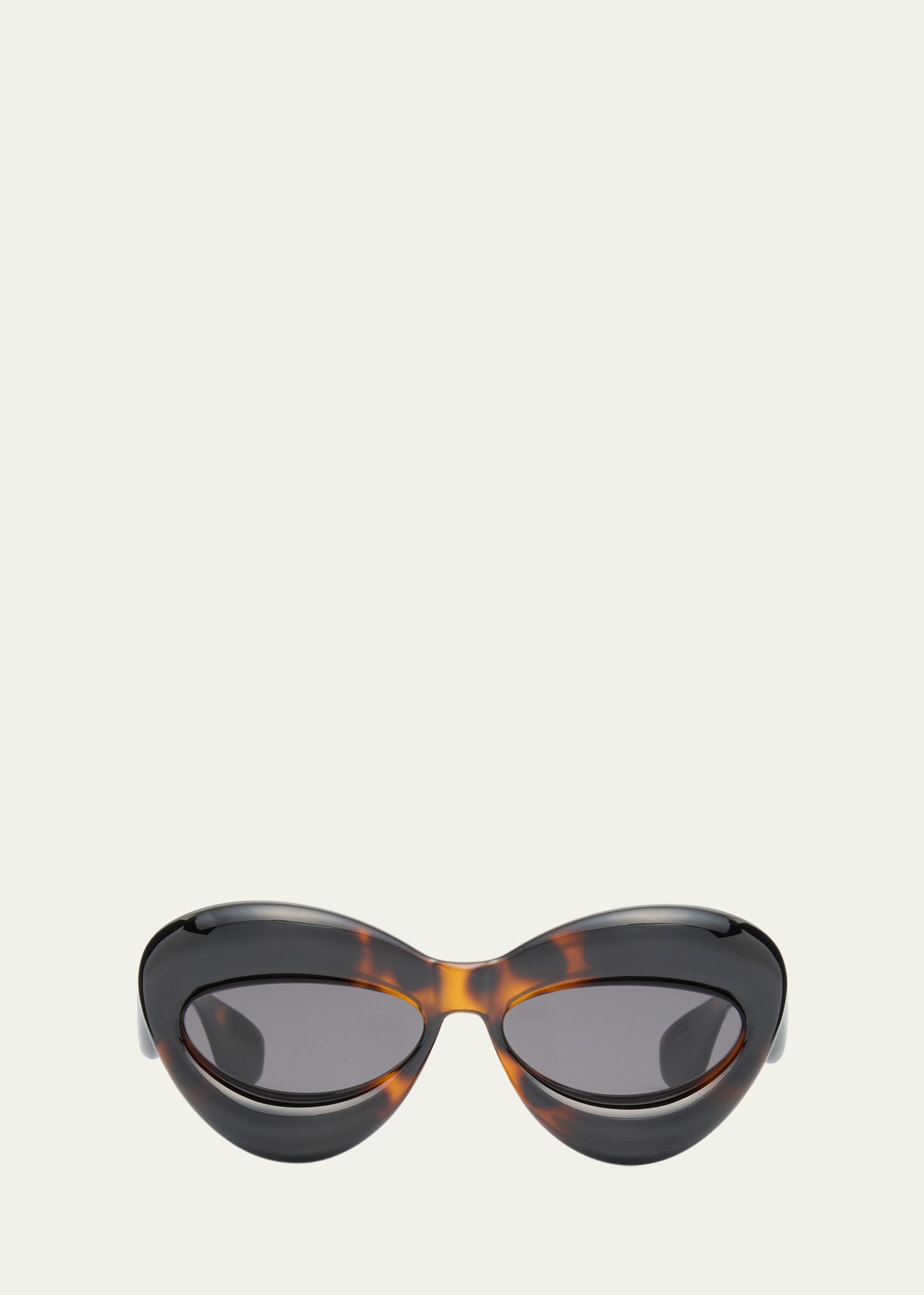 LOEWE EYEWEAR Inflated cat-eye acetate sunglasses