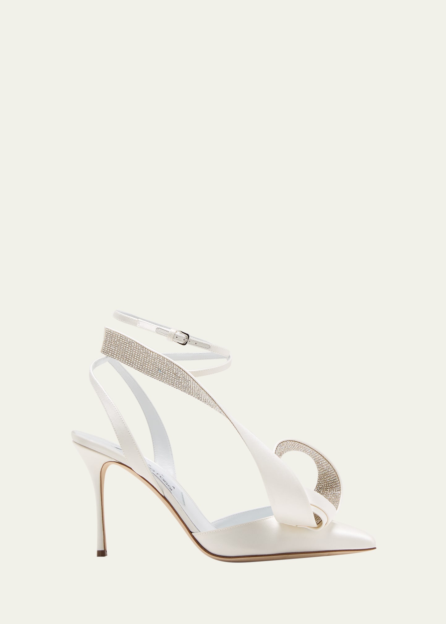 Sculpted Bow Slingback Cocktail Pumps