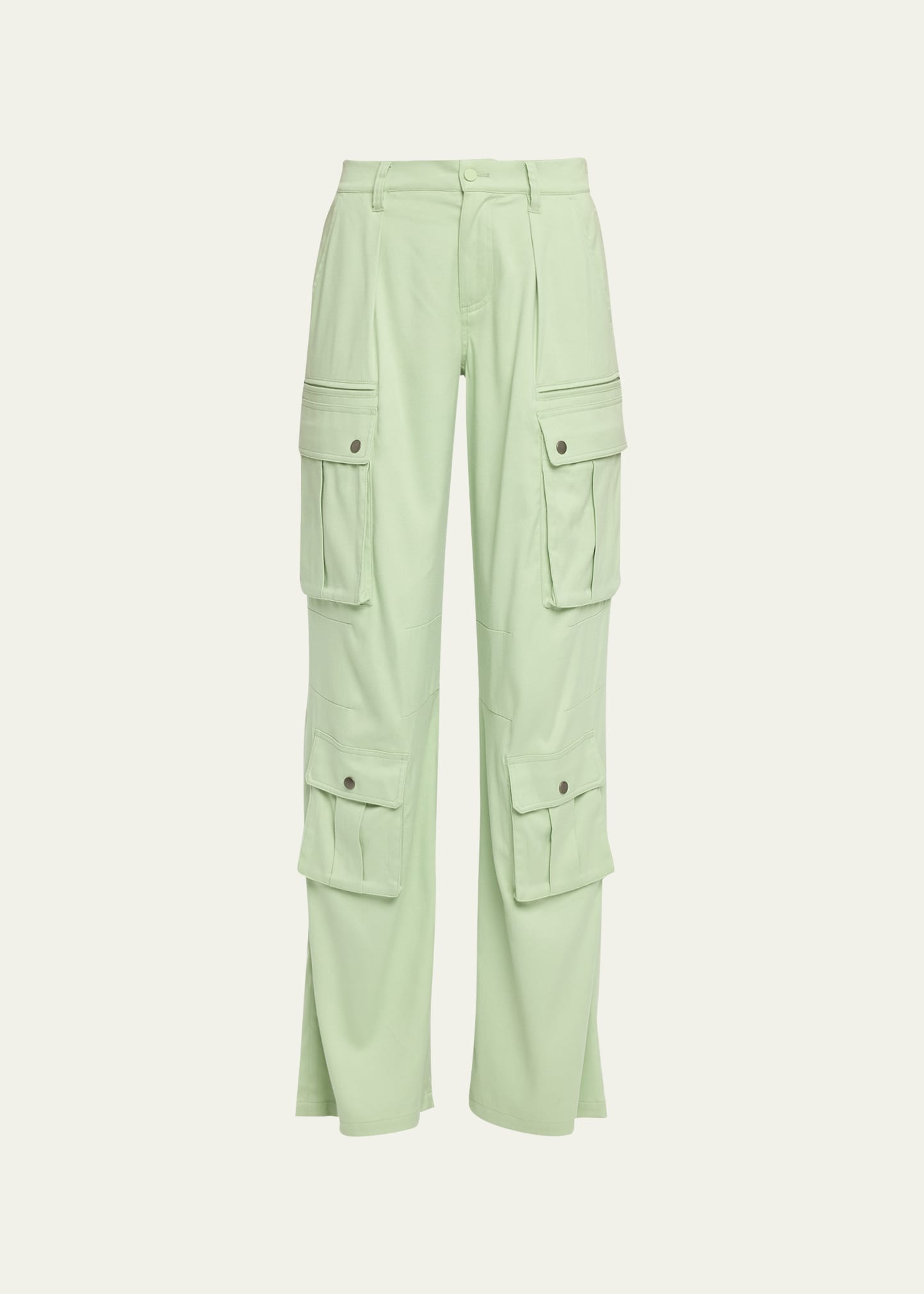 Joette Low-Rise Twill Cargo Pants