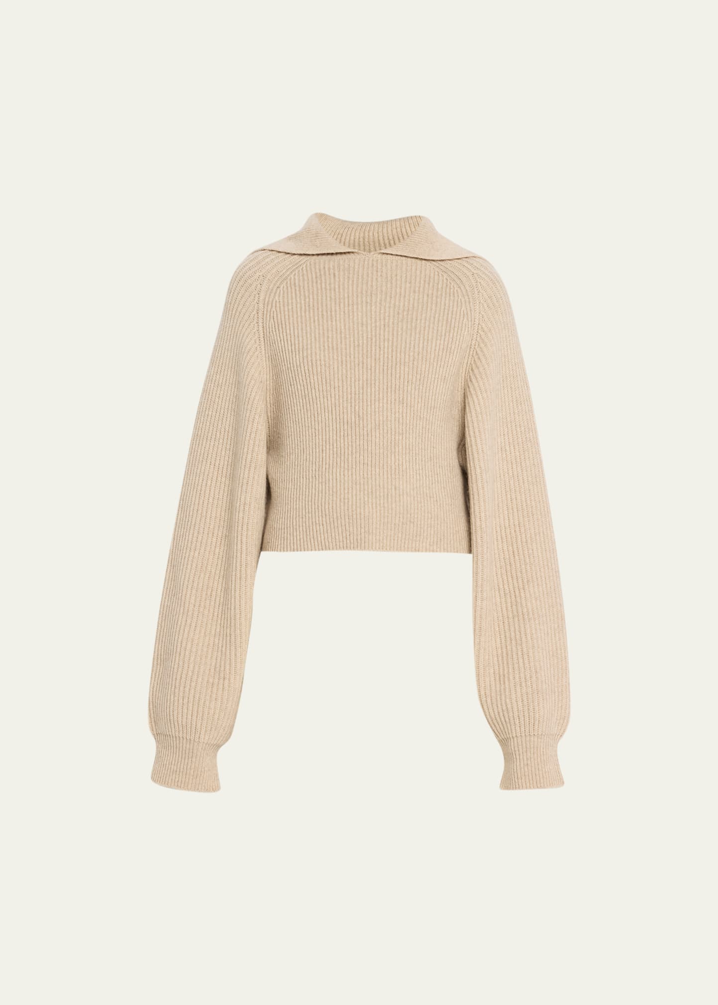 ROHE CASHMERE-WOOL WIDE COLLAR SWEATER