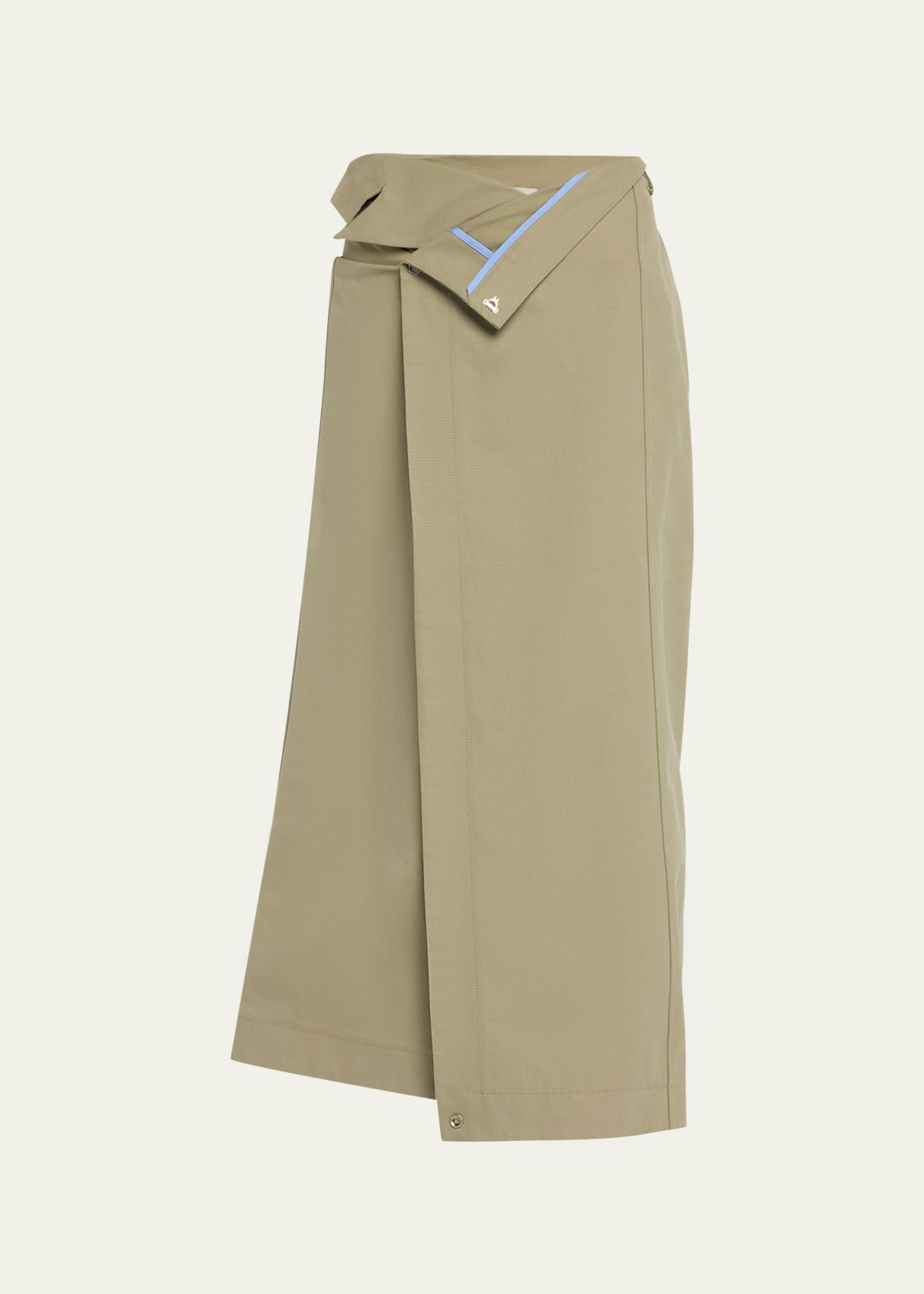 Maxi Belted Wrap Skirt (Green)