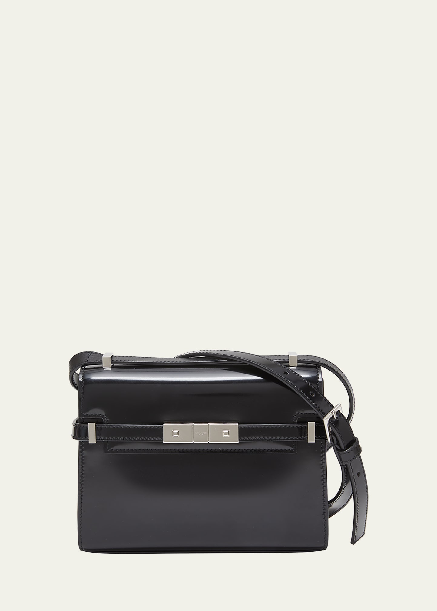 Manhattan Small Box Leather Shoulder Bag