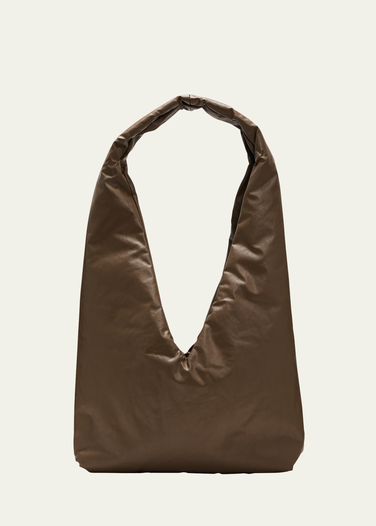 Kassl Anchor Medium Faux-leather Shoulder Bag In Mud