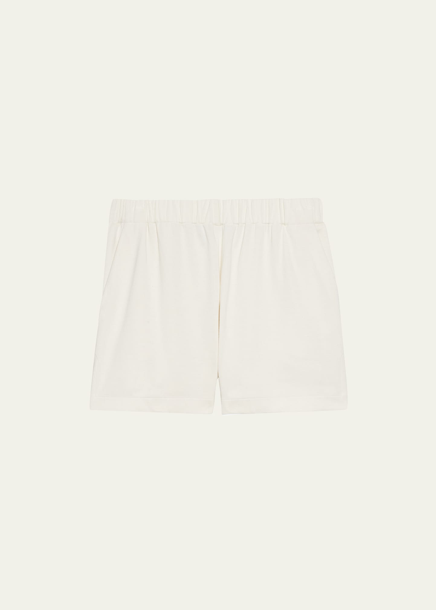 Elasticized-Waist Viscose Pull-On Shorts