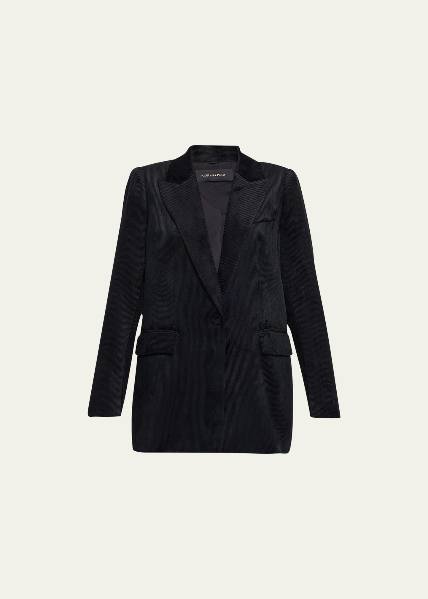 KOBI HALPERIN ARLENE SINGLE-BUTTON CORDUROY JACKET