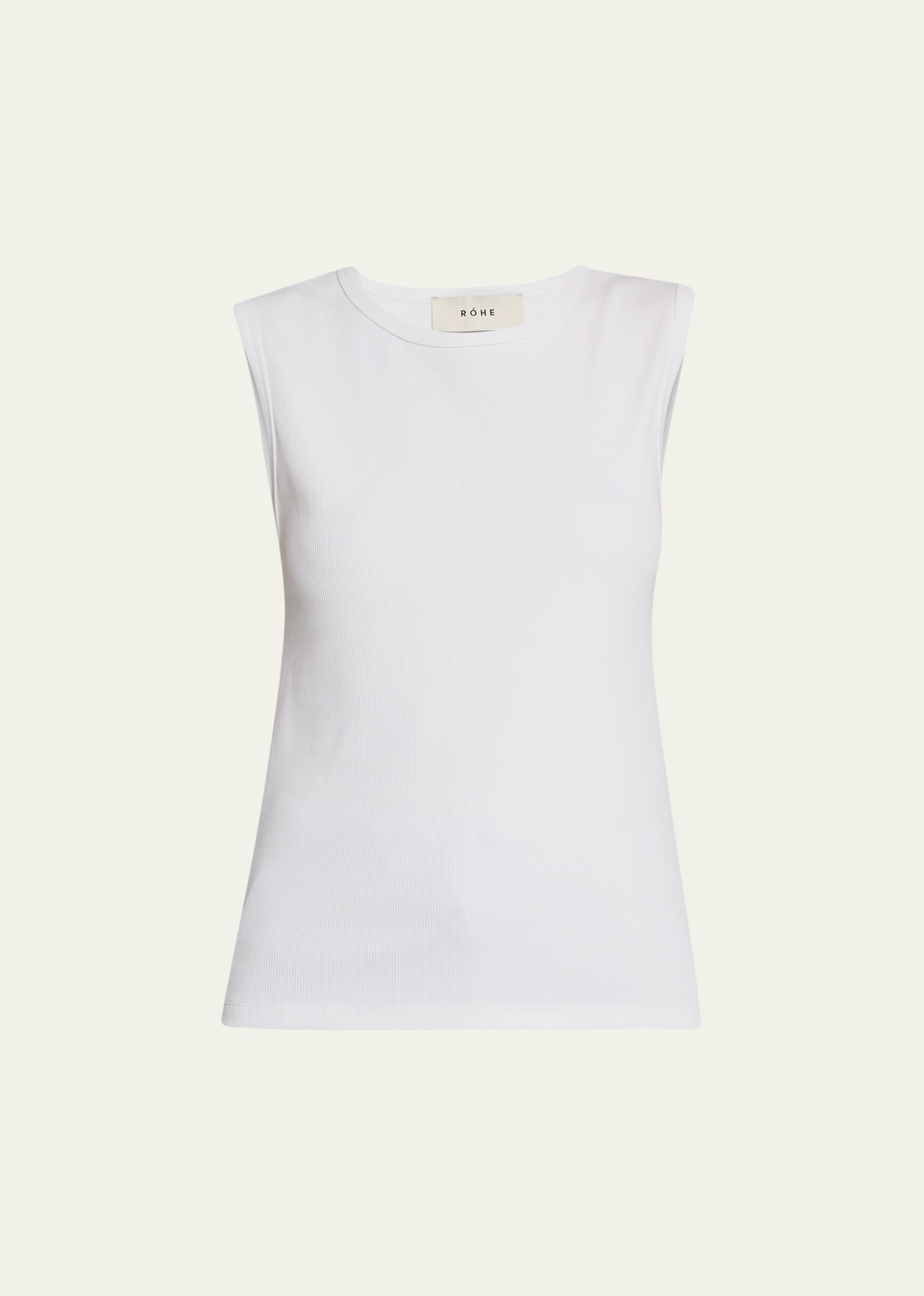 Shop Rohe Ribbed Tank Top In White
