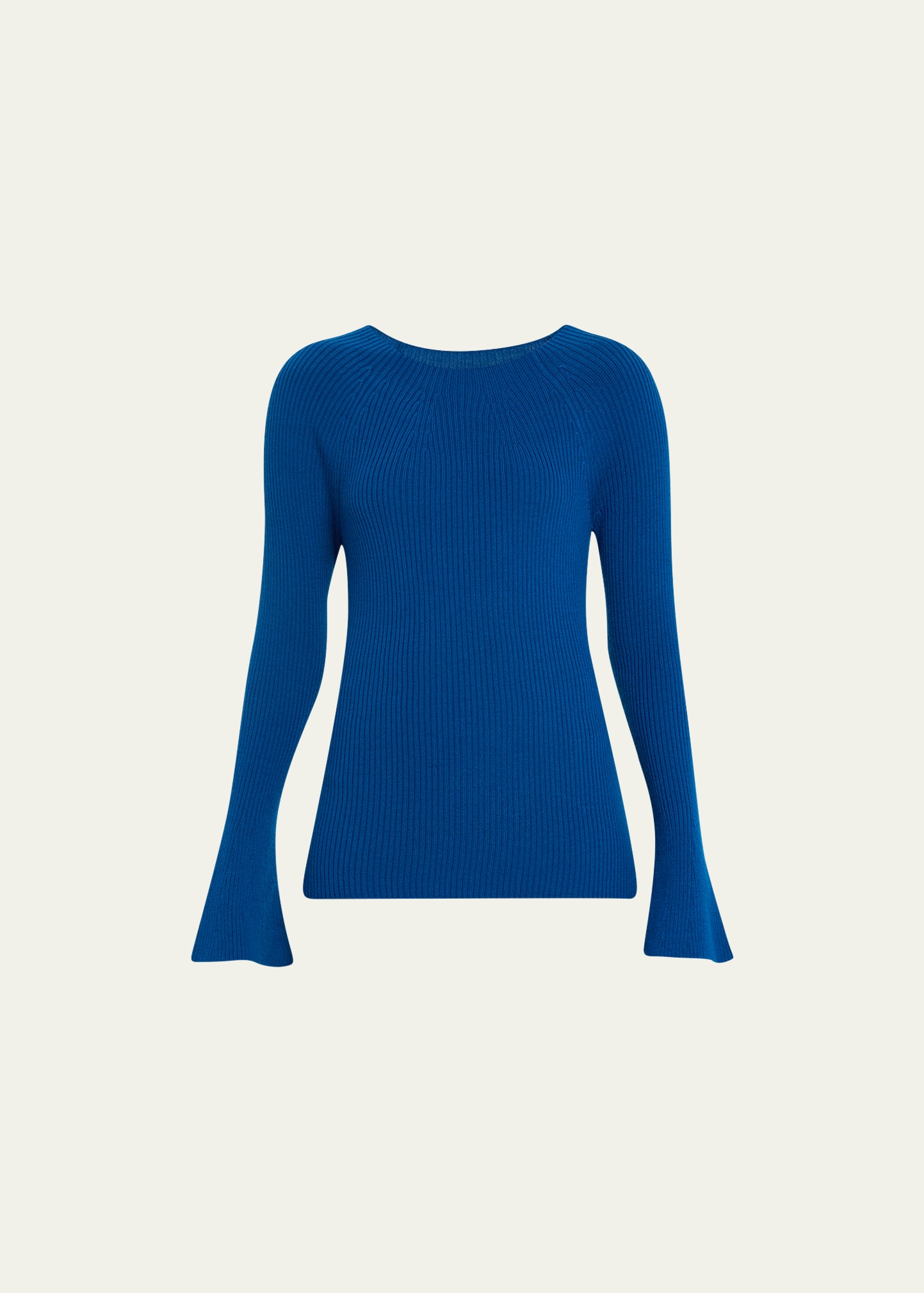 Kobi Halperin Mercer Rib Wool Sweater In Steel Blue