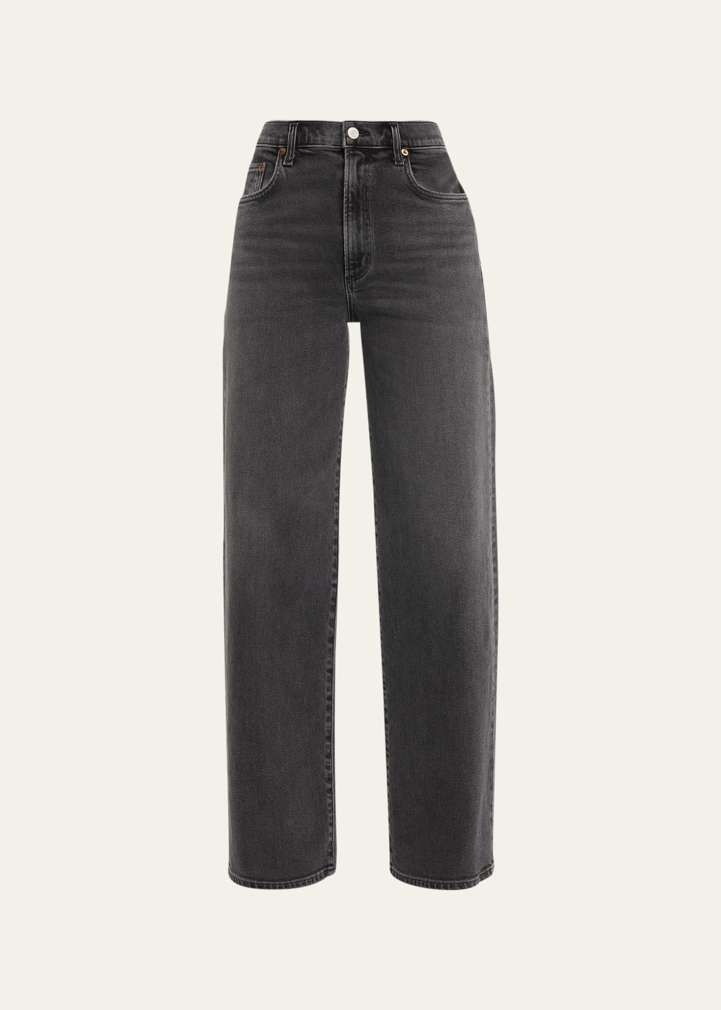 Harper Mid-Rise Wide Straight Jeans