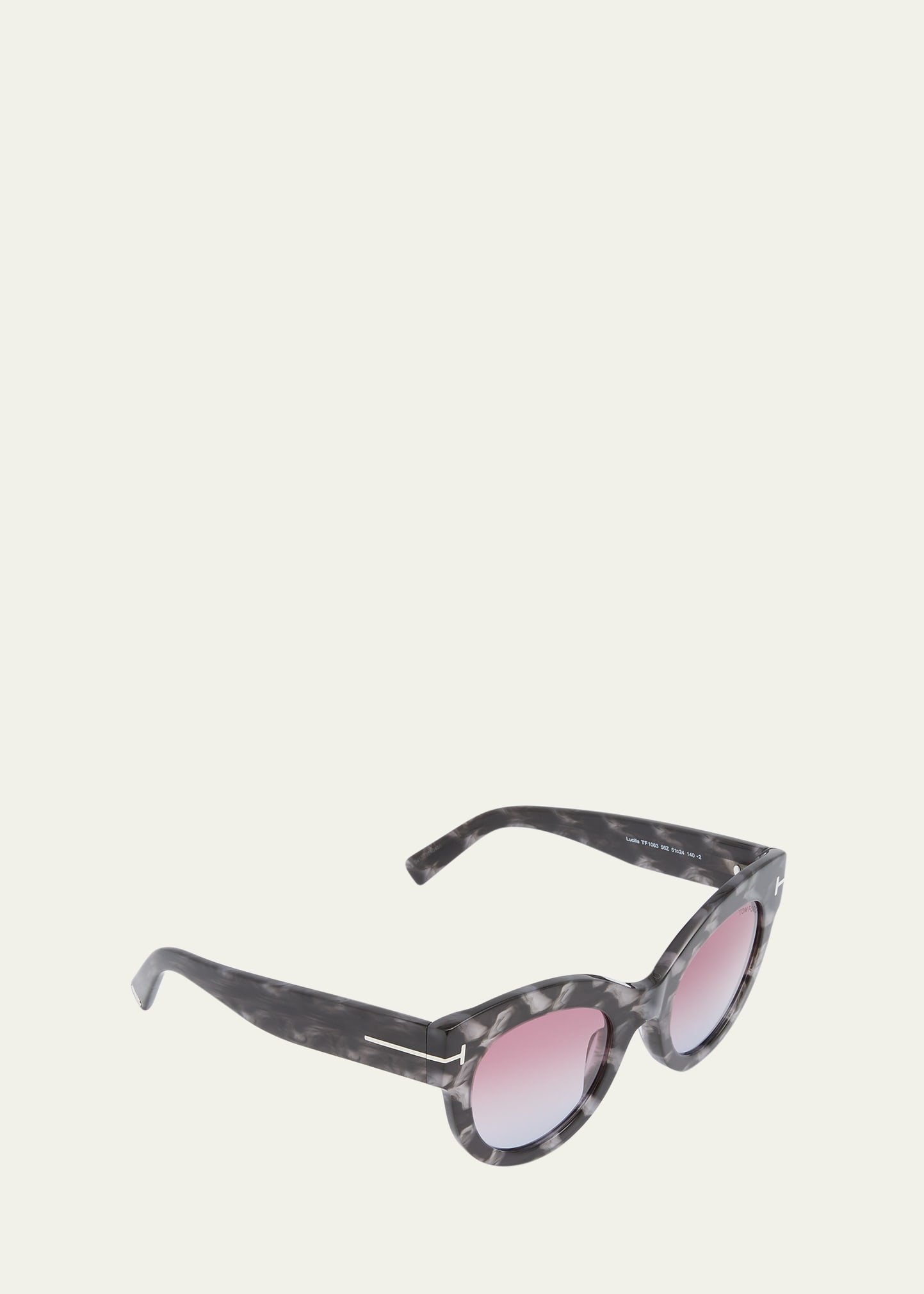 Tom Ford Lucilla Acetate Sunglasses In Brown