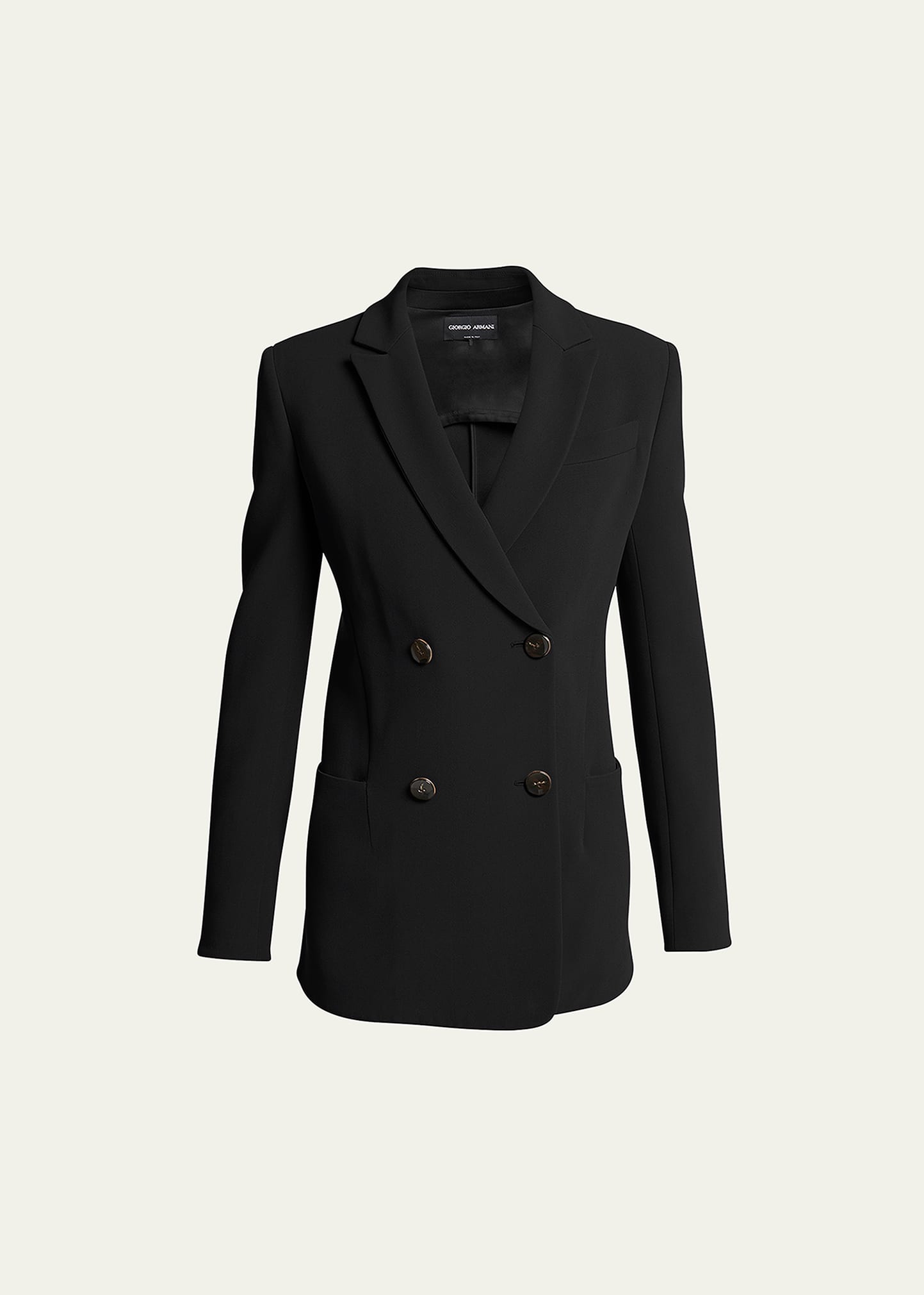 Double-Breasted Cady Blazer Jacket