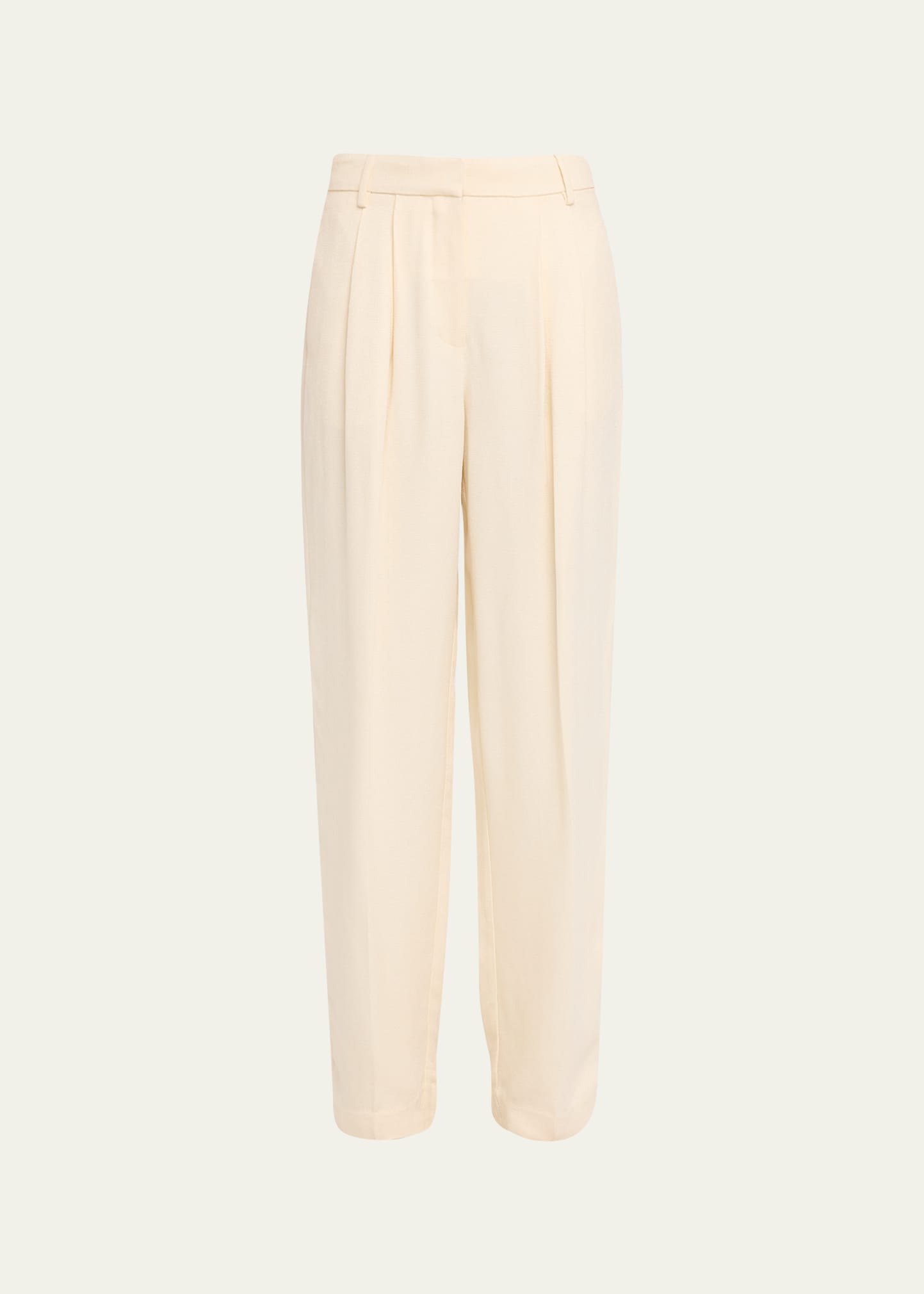 Co -classic Crepe Wide-leg Trousers In Ivory