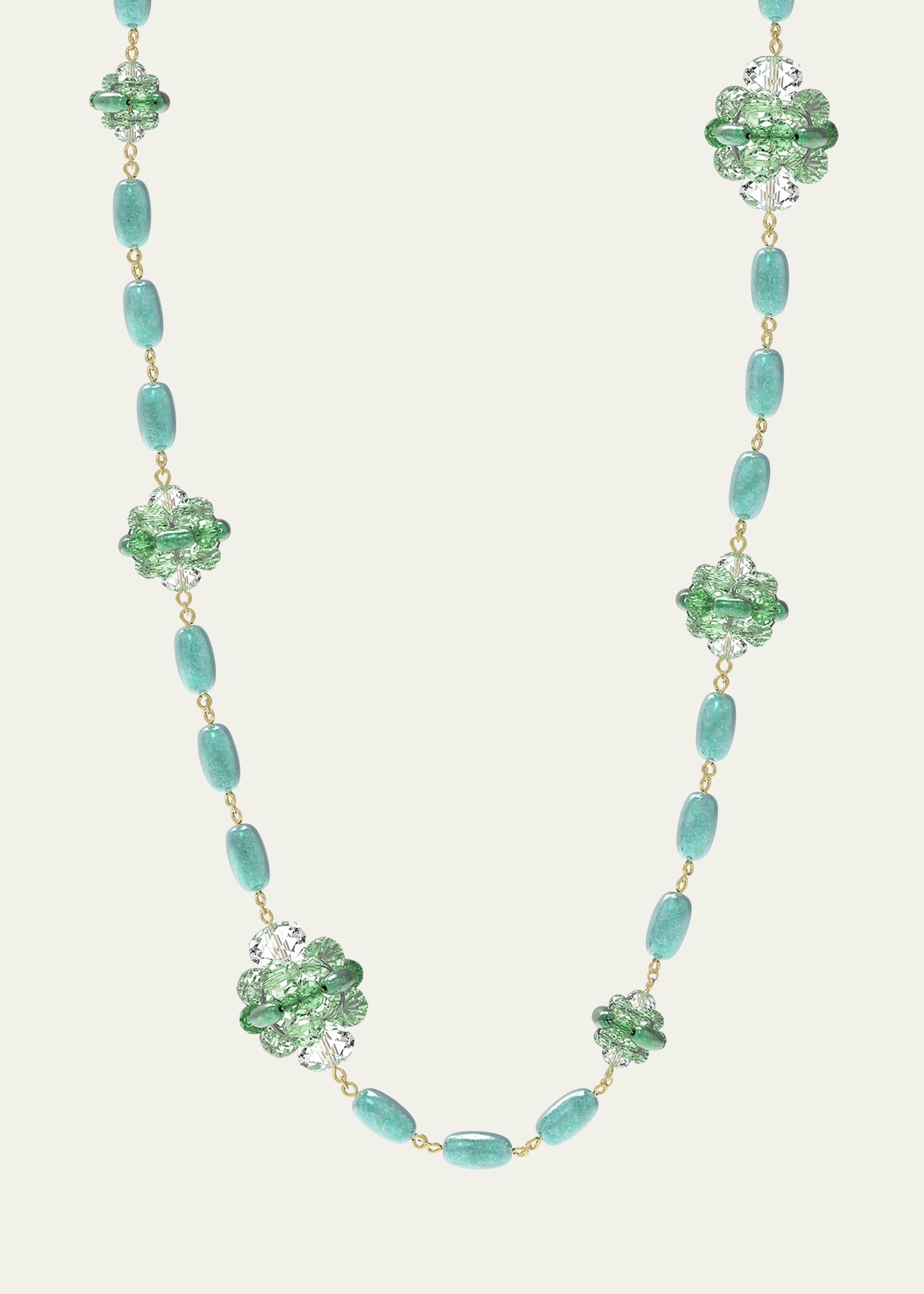 Somnia Long Necklace, Green