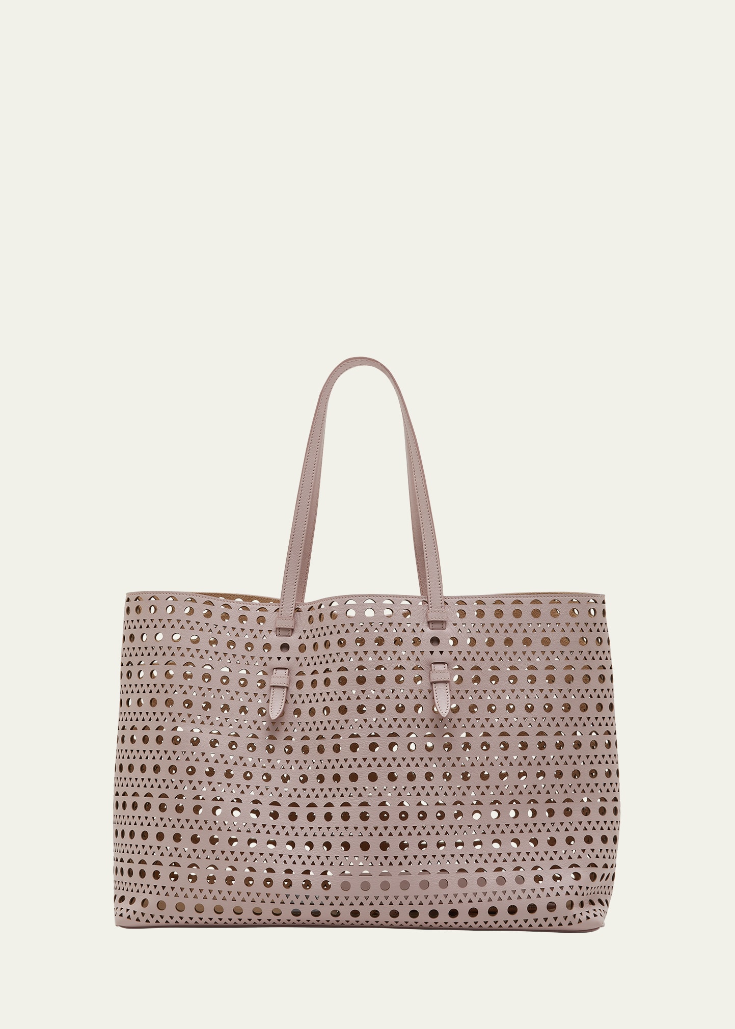 Mina 44 Laser-Cut Leather Tote Bag