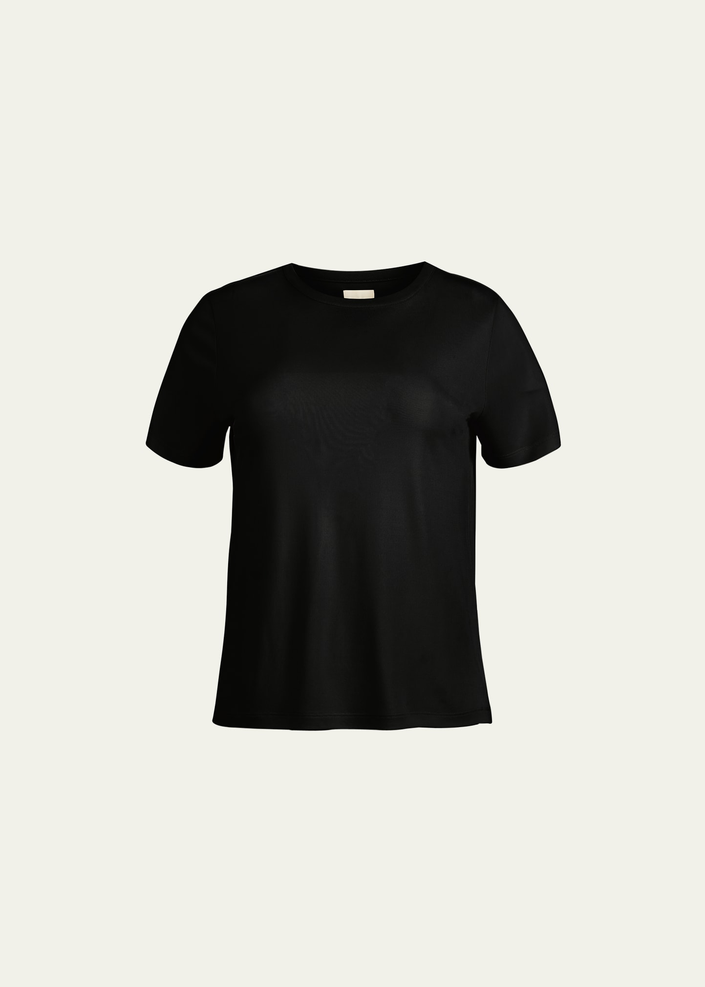 Shop Khaite Emmylou Short-sleeve Cotton T-shirt In Black