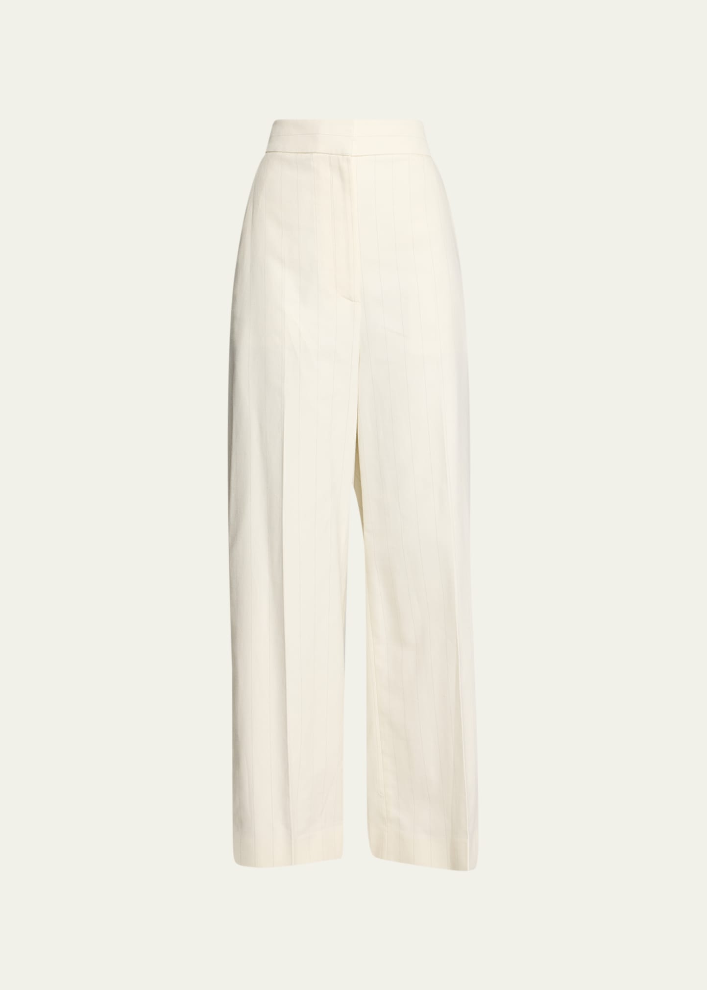 Banton Pinstripe Wide-Leg Pants