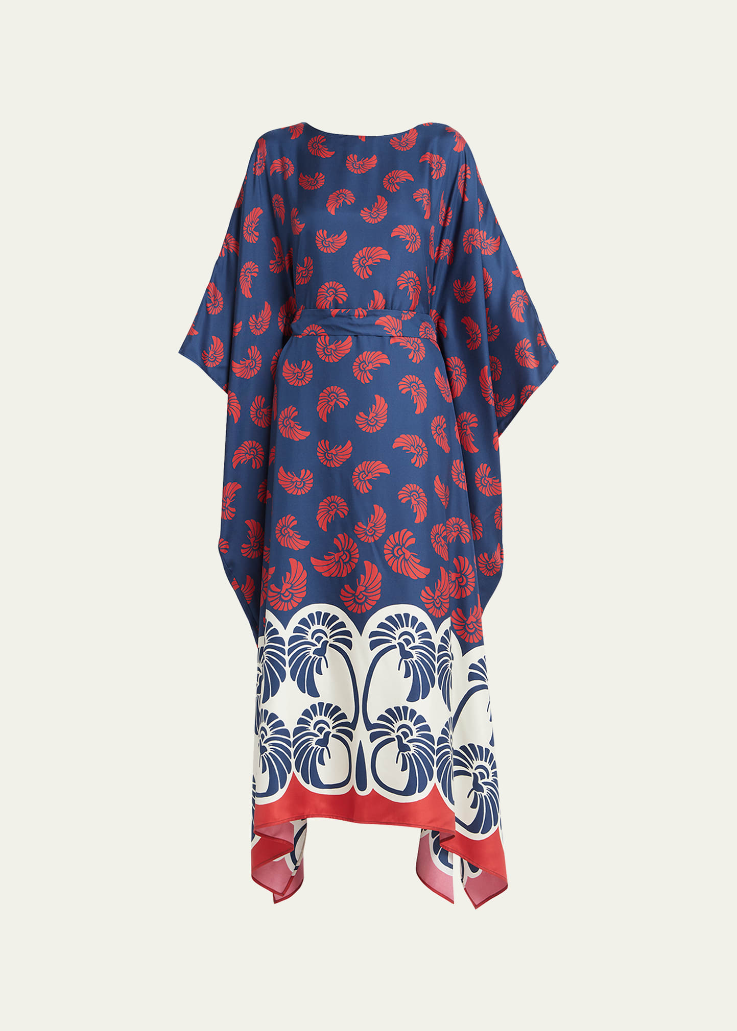 La Doublej Square Kaftan In Navy