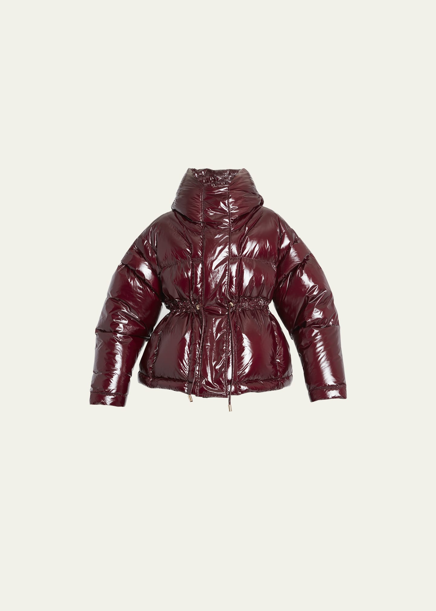 Rhodes Lacquered Nylon Quilted Puffer Jacket
