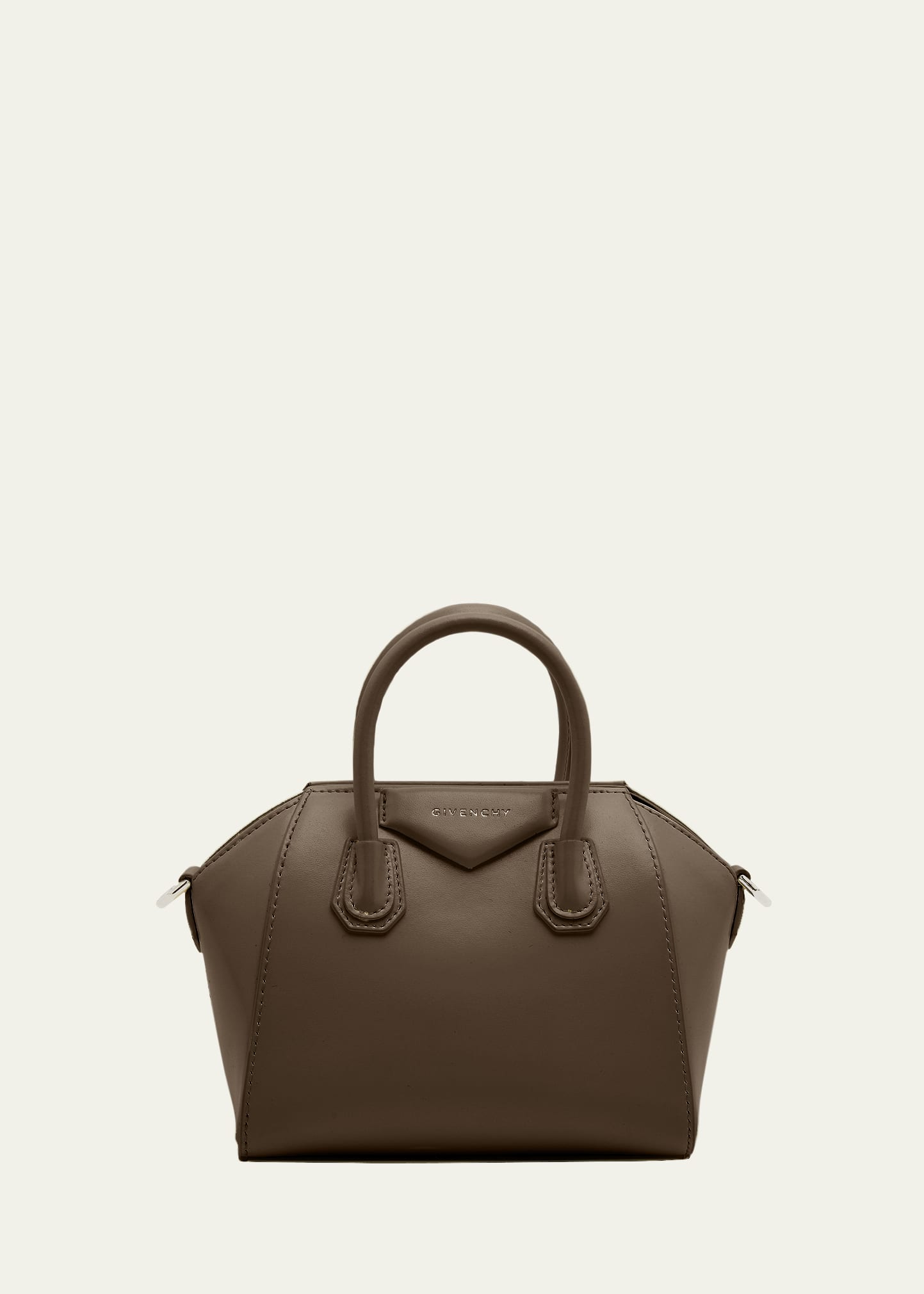 Givenchy Antigona Toy Top Handle Bag In Box Leather In Taupe