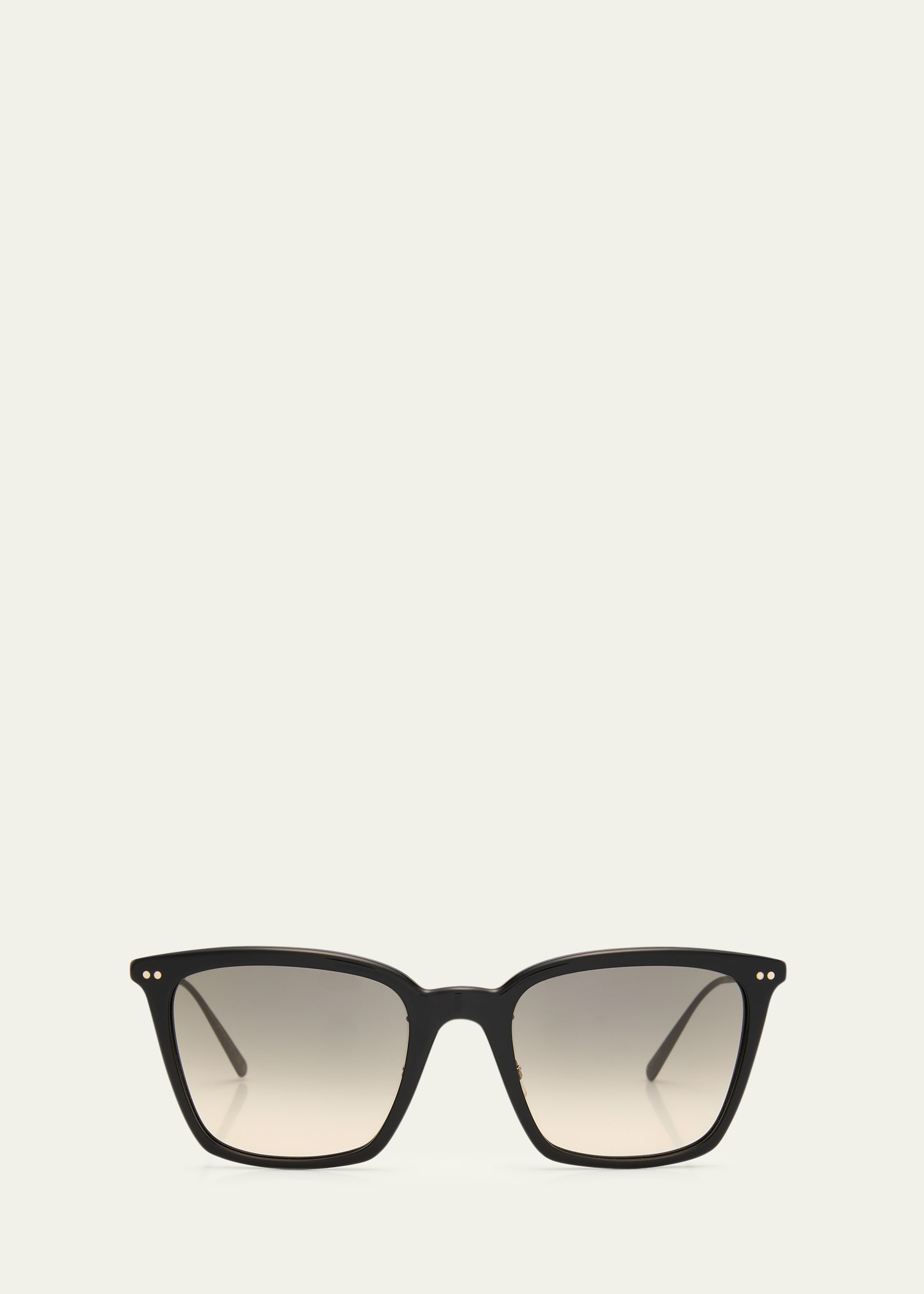 Gradient Acetate & Steel Square Sunglasses