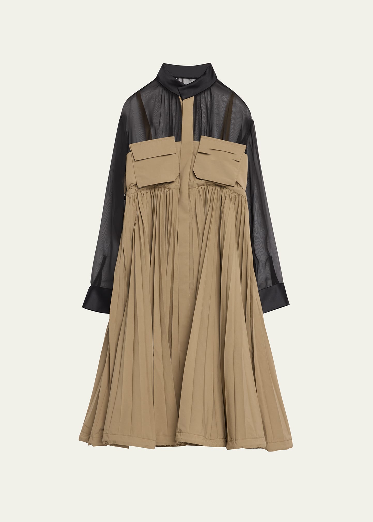 sacai 23AW Matte Taffeta Dress