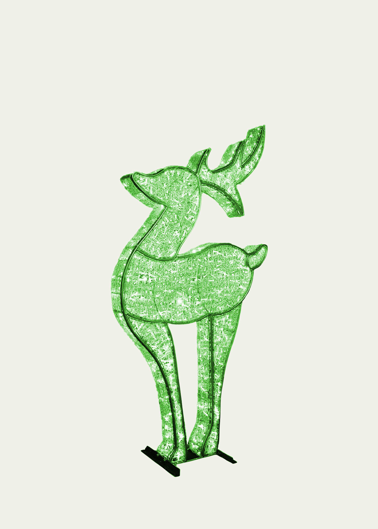 Barcana 6'10" 3d Medium Deer With Led Lights In Green