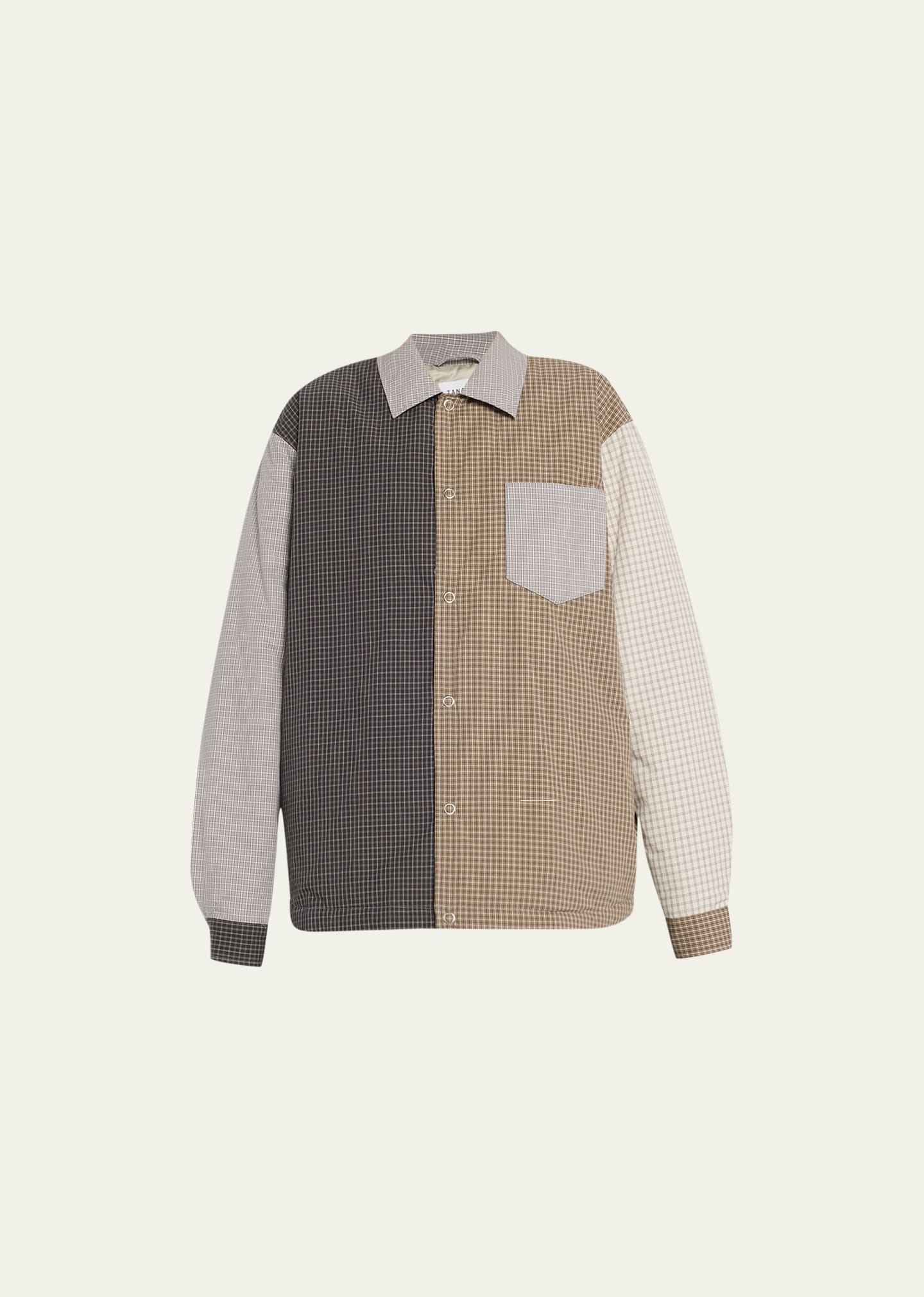 Tanaka The Padded Coach Shirt In Multi-check