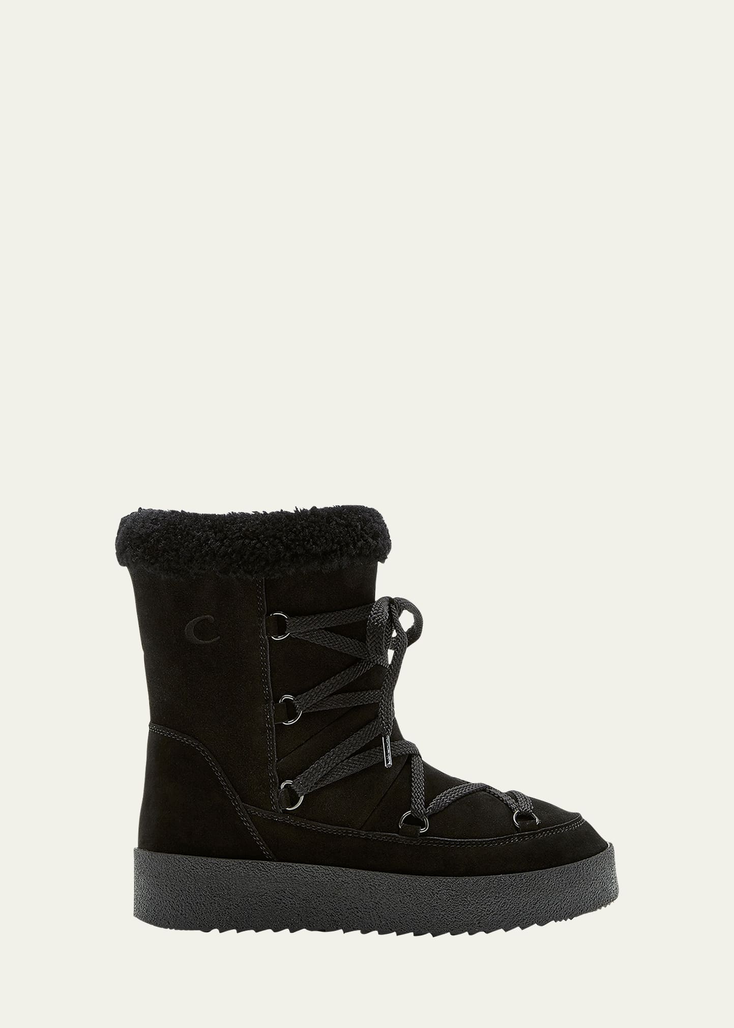 Emery Suede Shearling Snow Boots