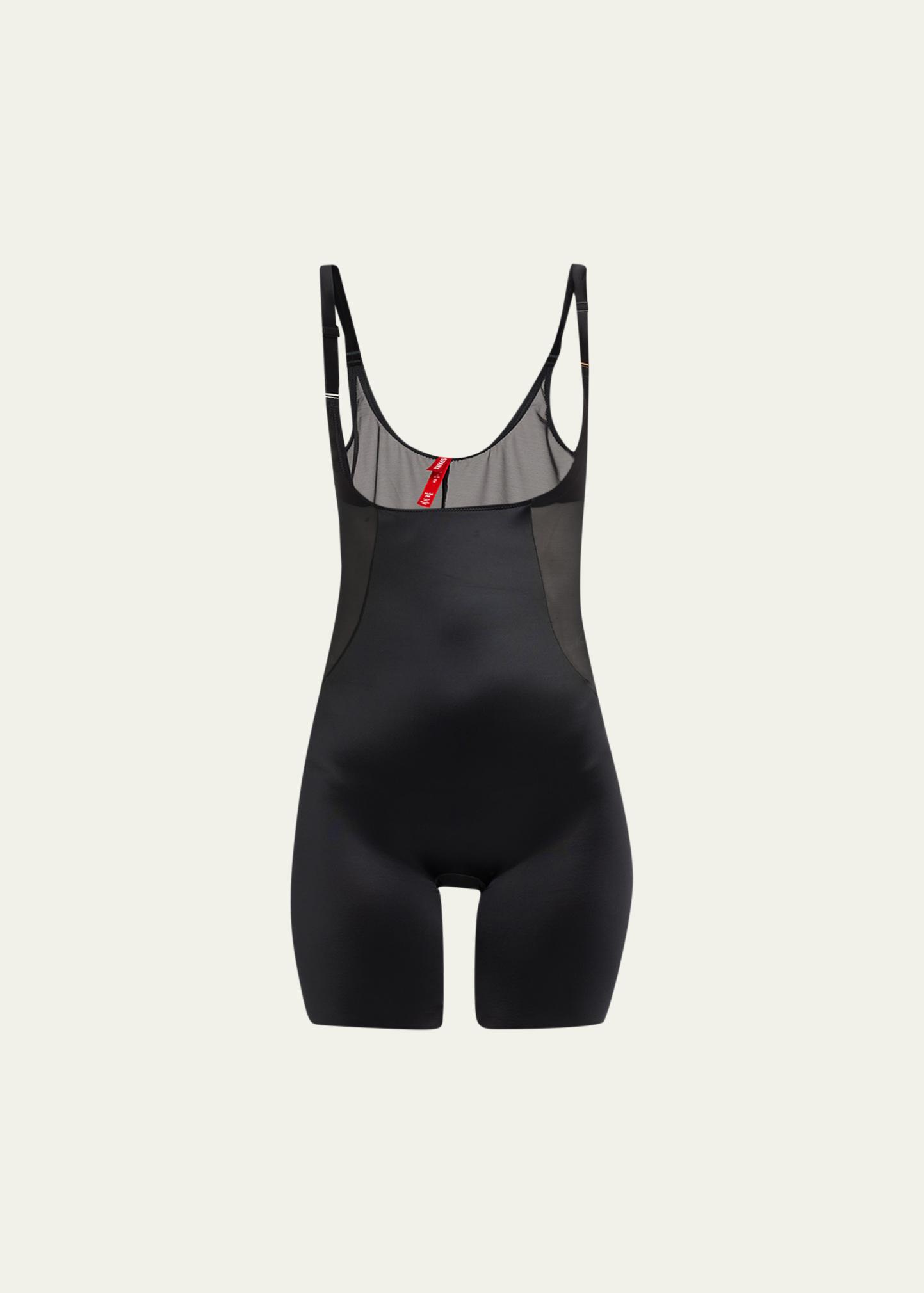 Open-Bust Mid-Thigh Shaping Bodysuit