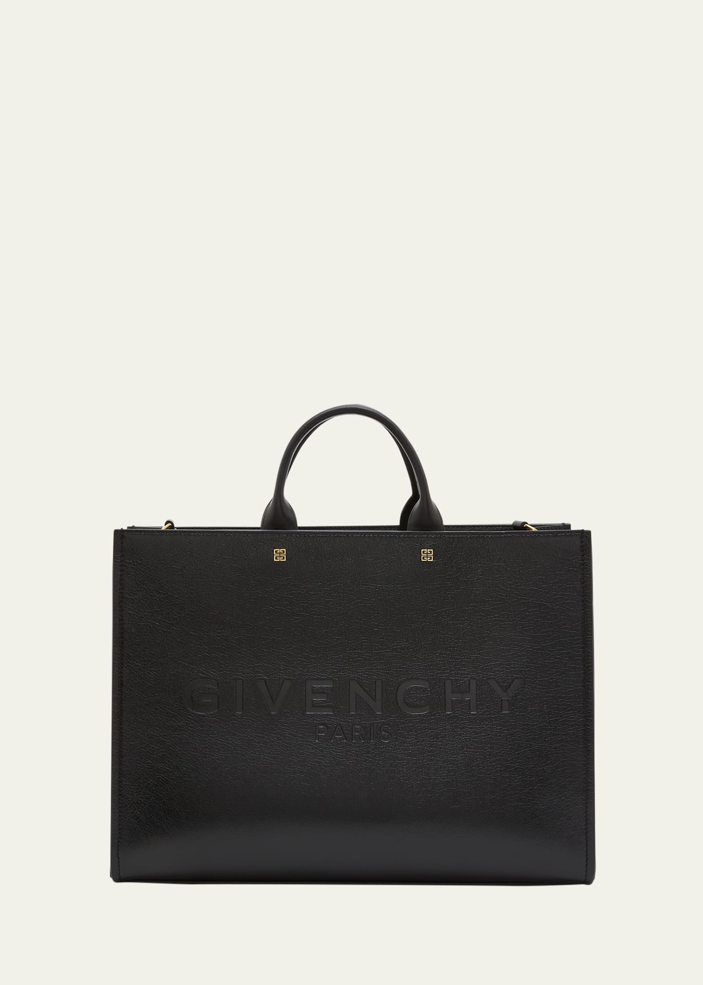 Givenchy Mini G Tote Bag In Leather In 001 Black