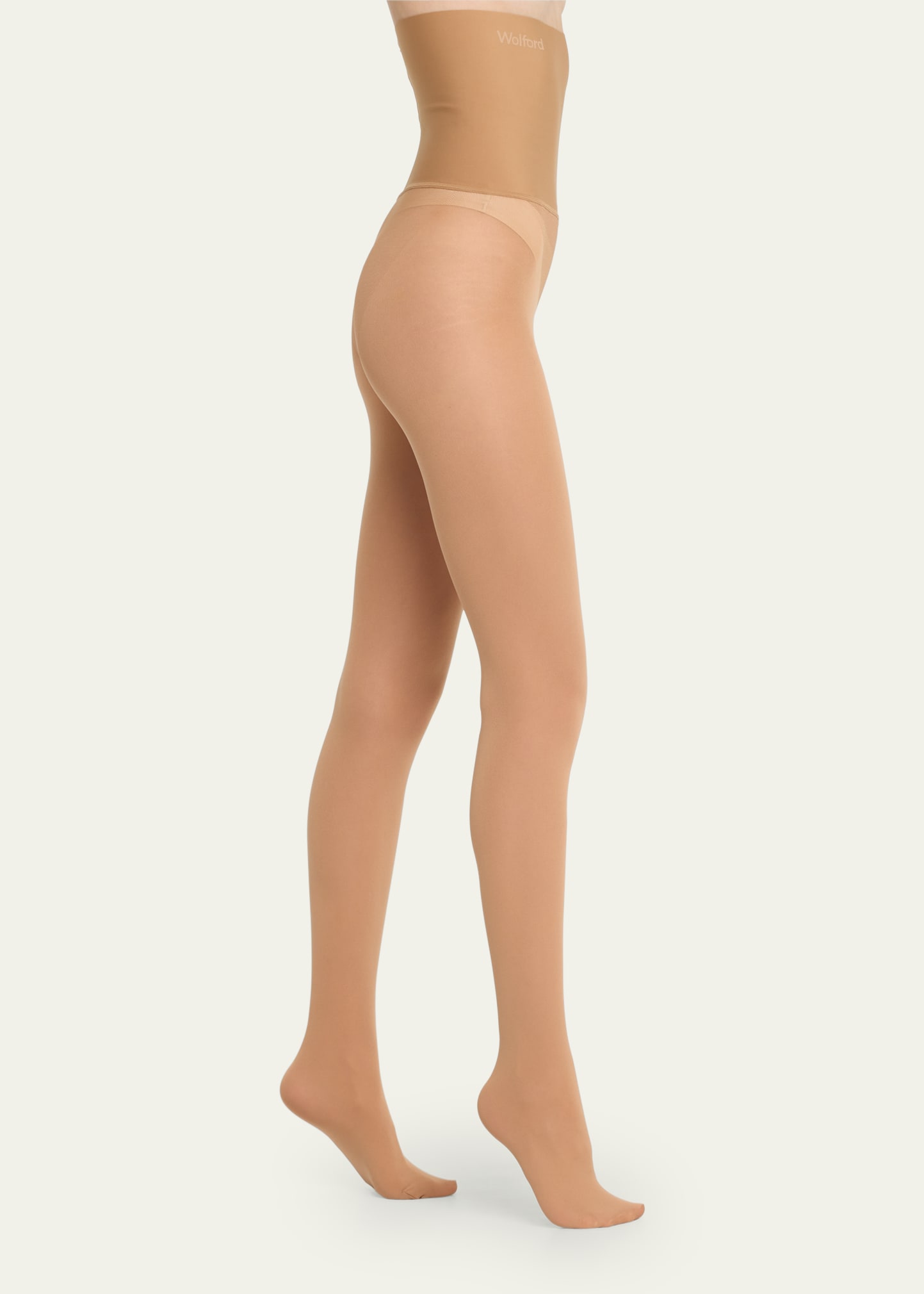 Shop Wolford Fatal High-rise Sculpting Tights In Gobi