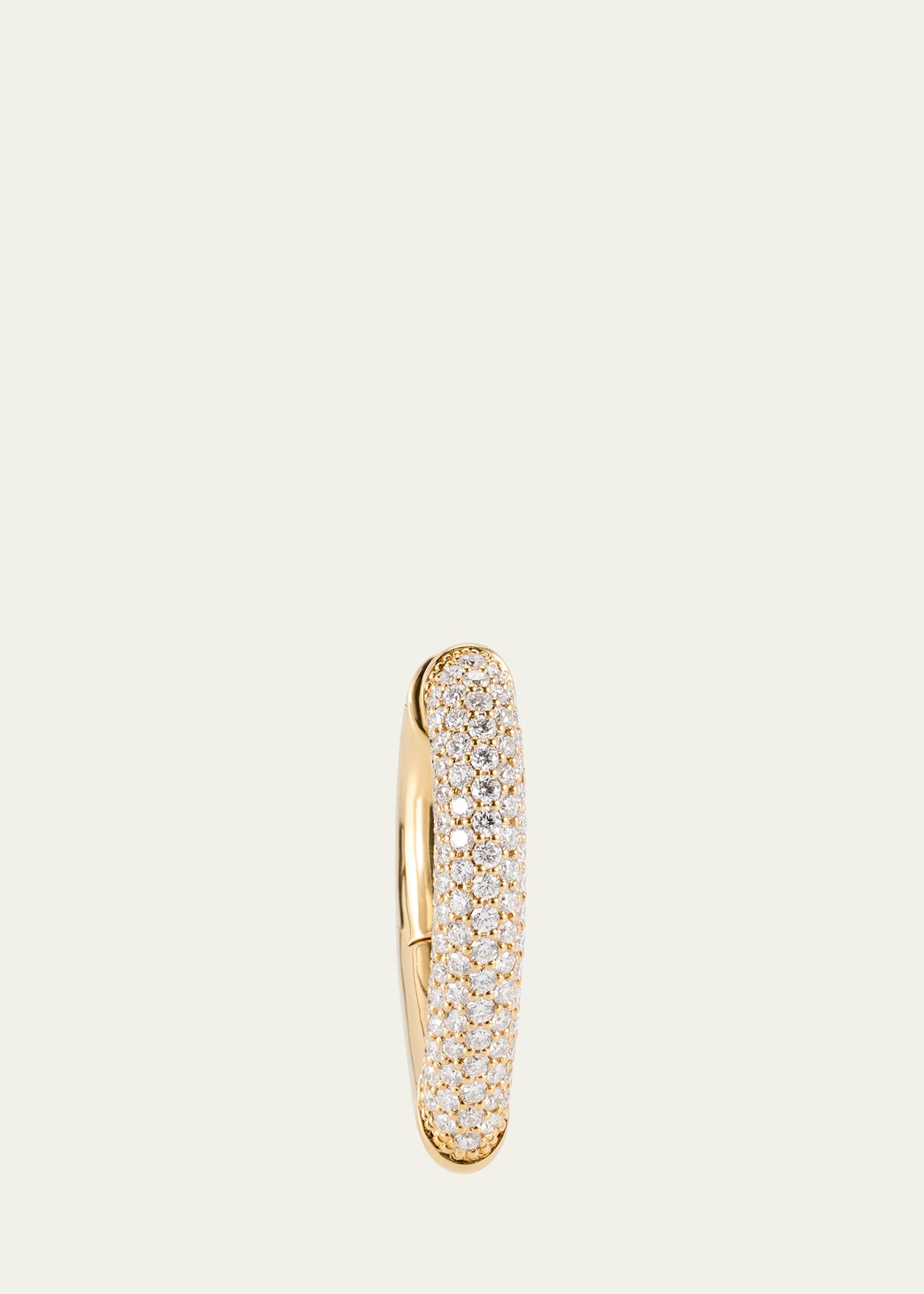 Engelbert 18k Yellow Gold Drop Link Earrings With Diamonds. 25mm