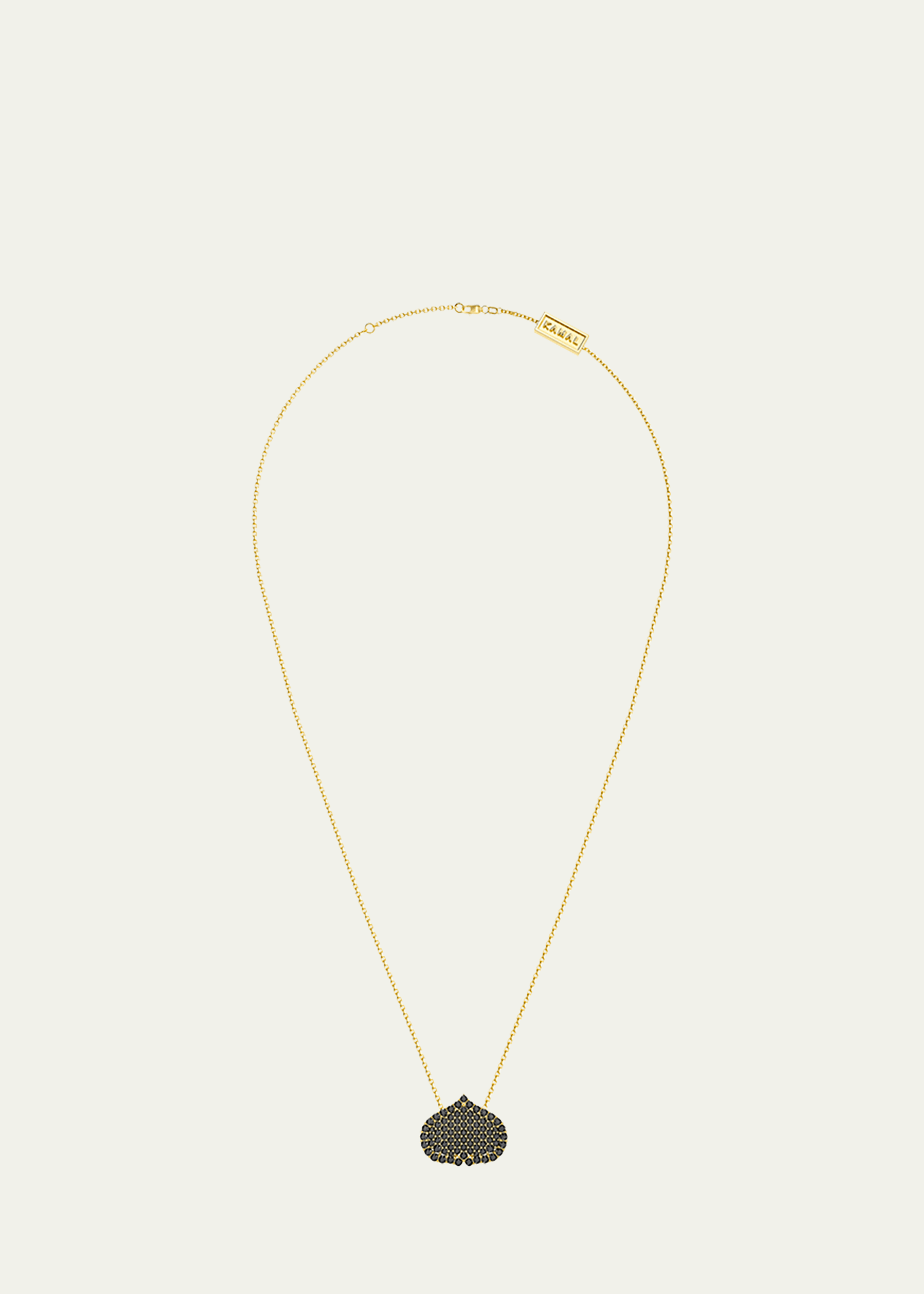 Eye Adore Black Diamond Pave Pendant Necklace, 15mm