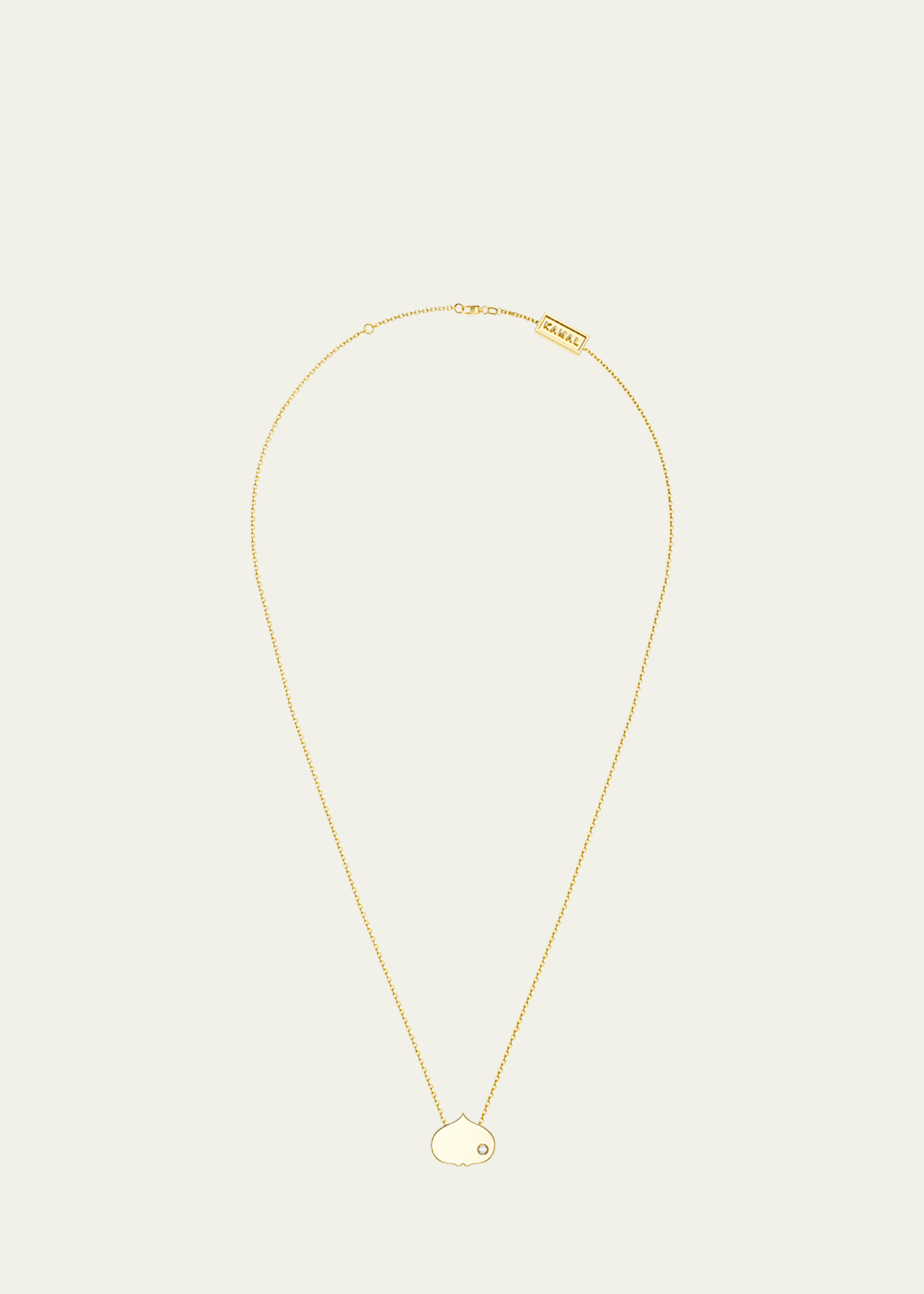 Kamal Eye Adore Midi Pendant Necklace, 11mm In Yellow Gold