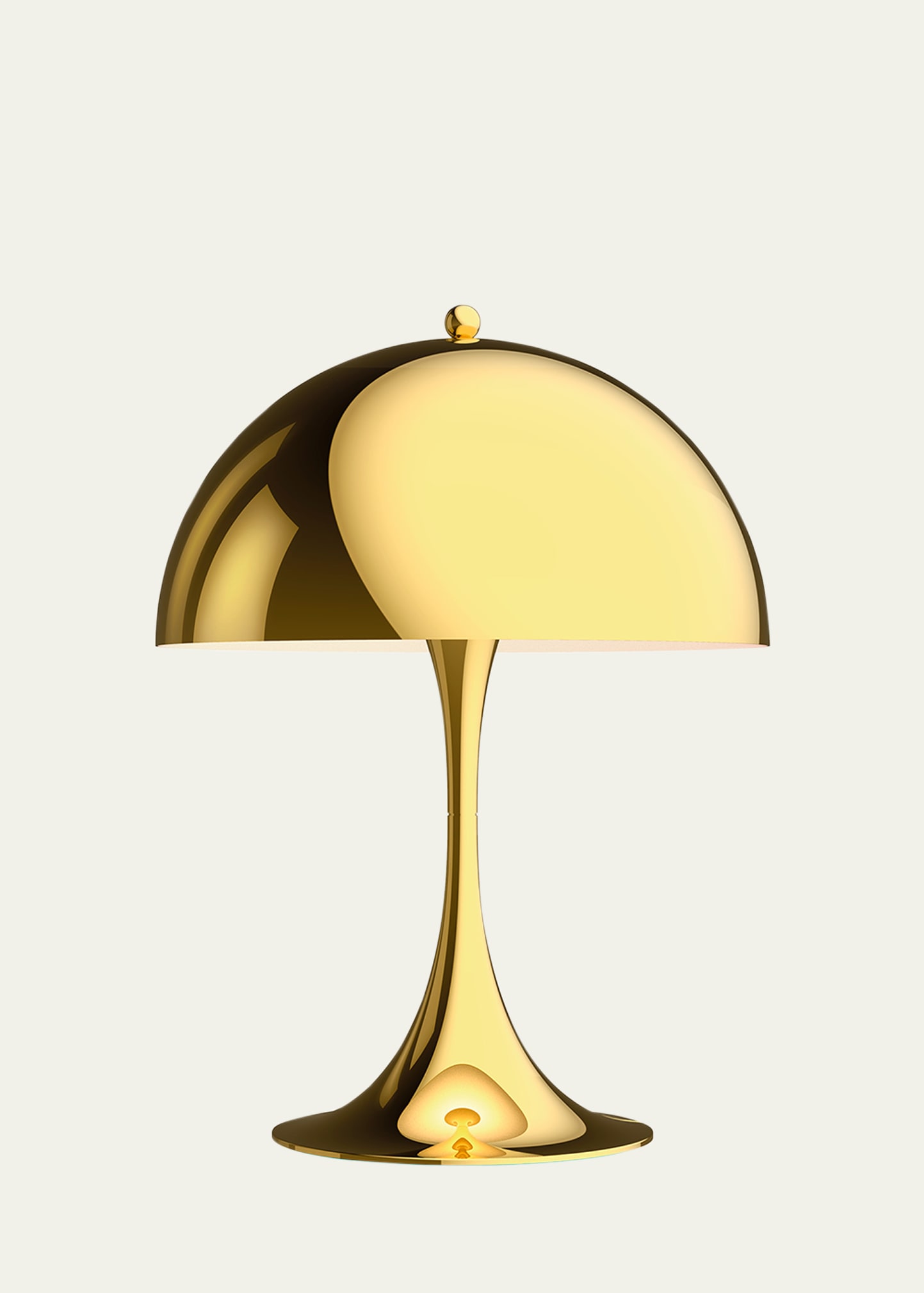 Shop Louis Poulsen Panthella 250 Table Lamp, Metalized Brass In Brass Metalized