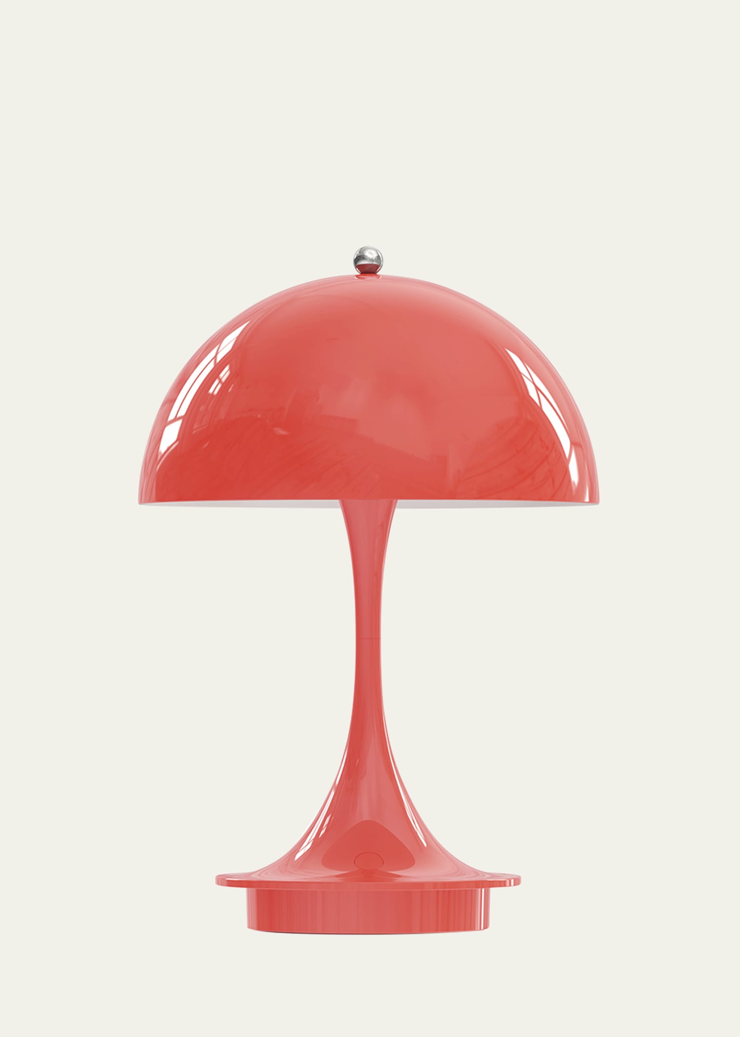 Louis Poulsen Panthella Portable Metal Lamp, 9" In Coral