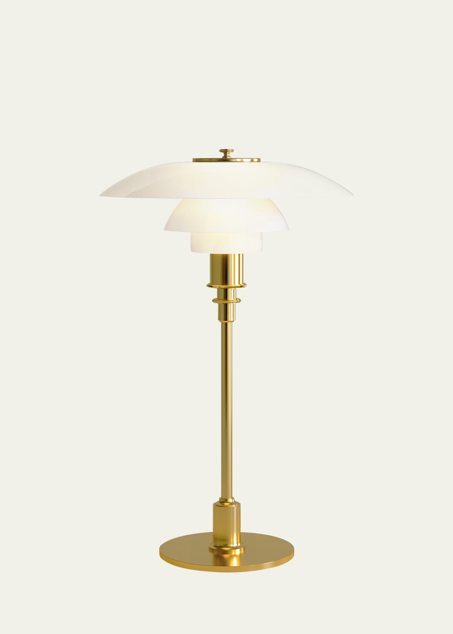 Louis Poulsen Ph 3/2 Table Lamp - 19" In Brass Metalized
