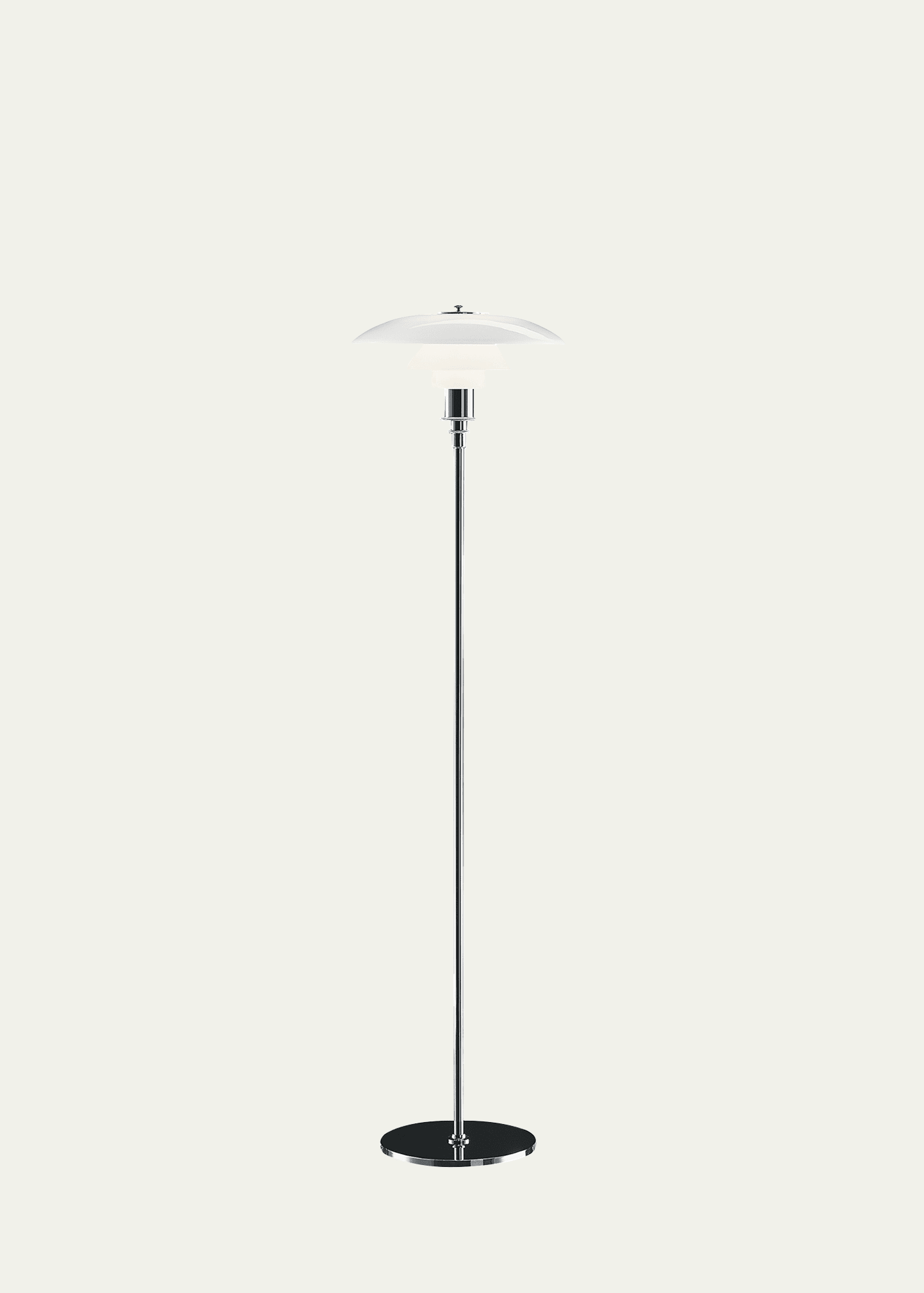 Louis Poulsen Ph 3-2 High Lustre Chrome-plated Floor Lamp