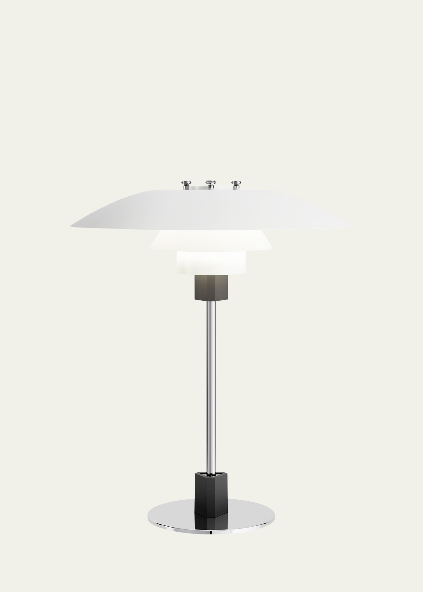 Louis Poulsen Ph 4/3 White Glass Table Lamp In White